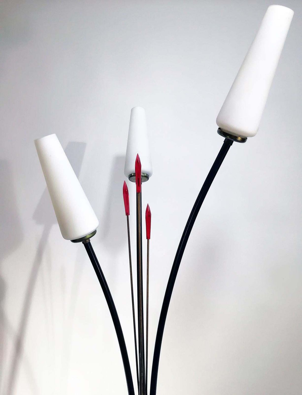 Elegant Stilnovo Style Floor Lamp, Circa 1950, Italy photo vinterior