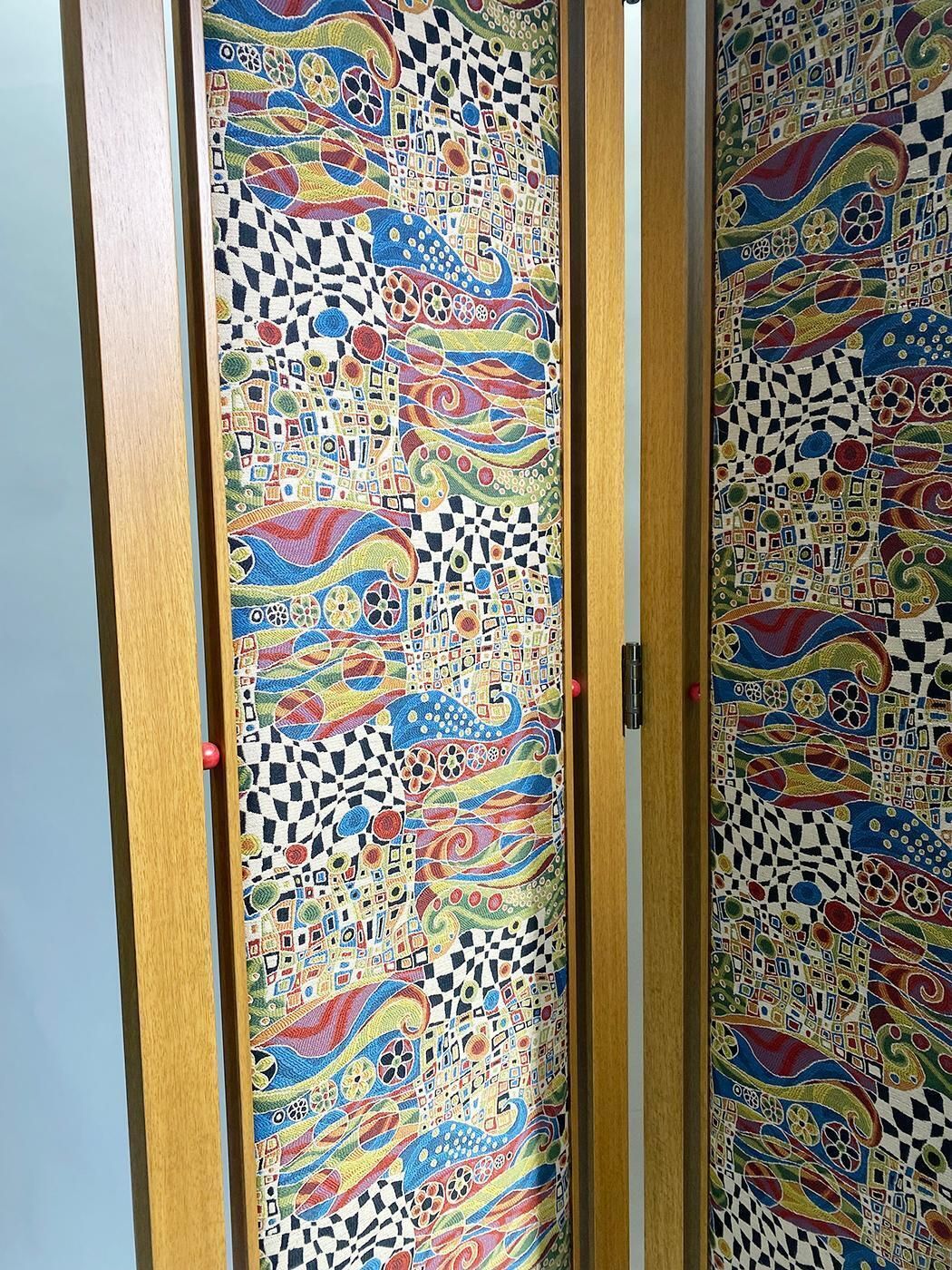 Original Beautiful "Paravent" Design In The Style Of Gustav Klimt photo vinterior