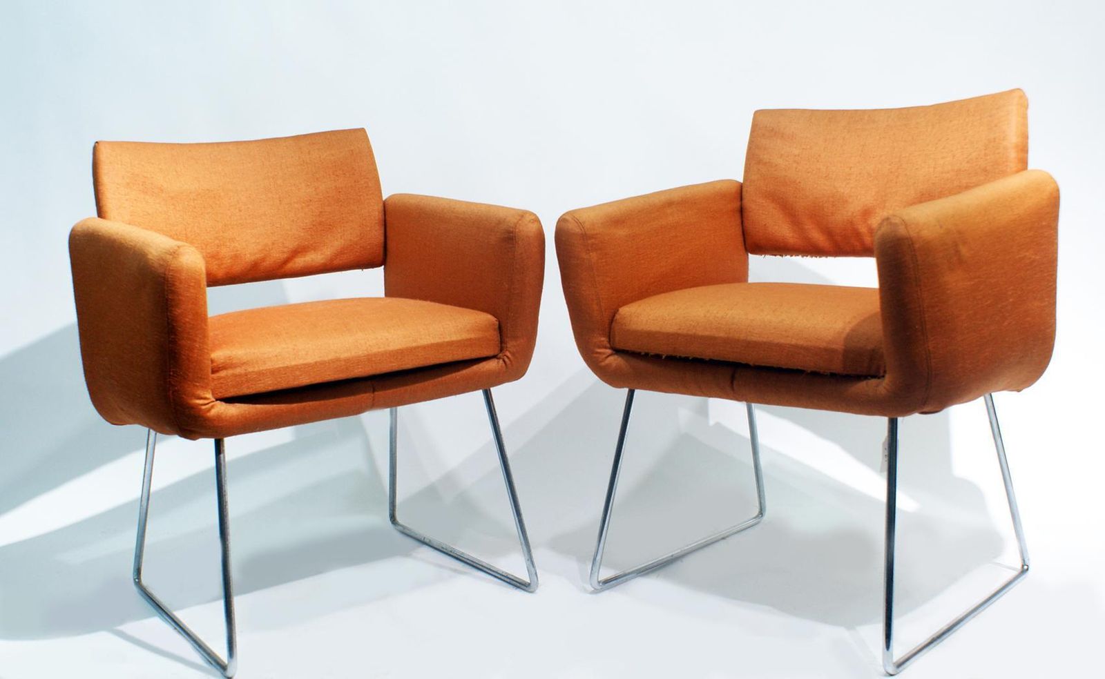 Pair Of 760 Chairs By Joseph Andre Motte, France, 1957 For Steiner, Paris photo furniture