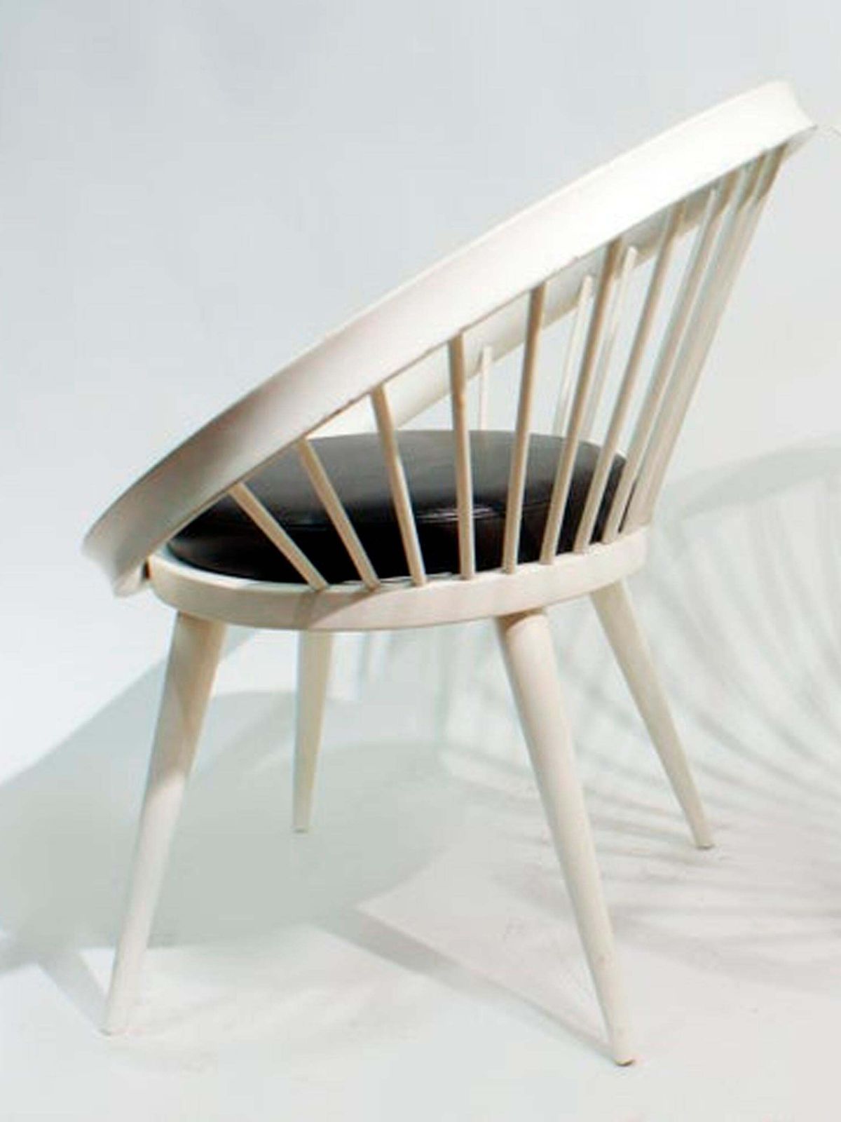 Pair Of Round Chair By Yngve Ekstrom, 1960 photo vintage
