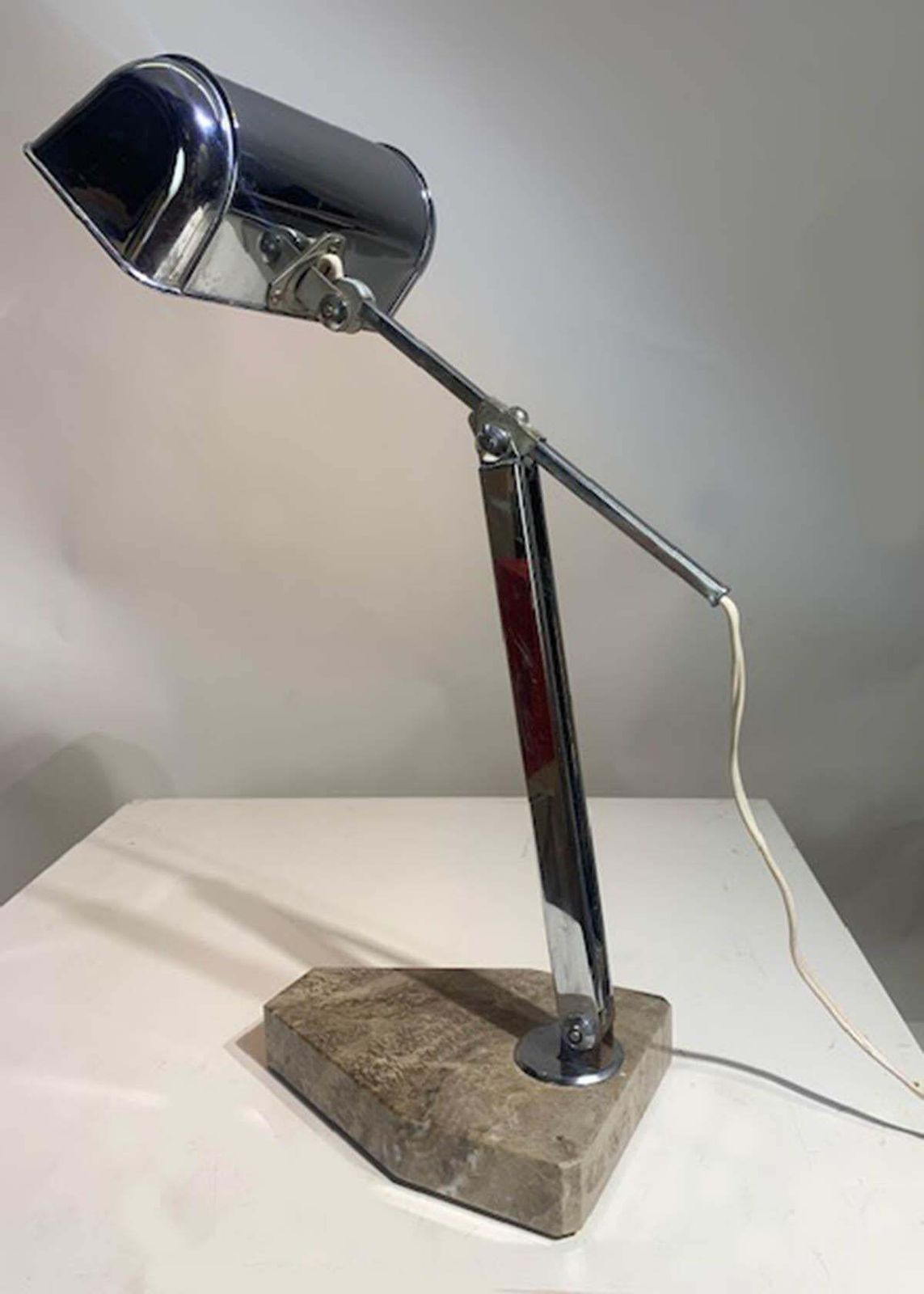 French "Fare" Desk/Banker's Lamp Chrome Adjustable Art Deco From 1930s photo Lighting