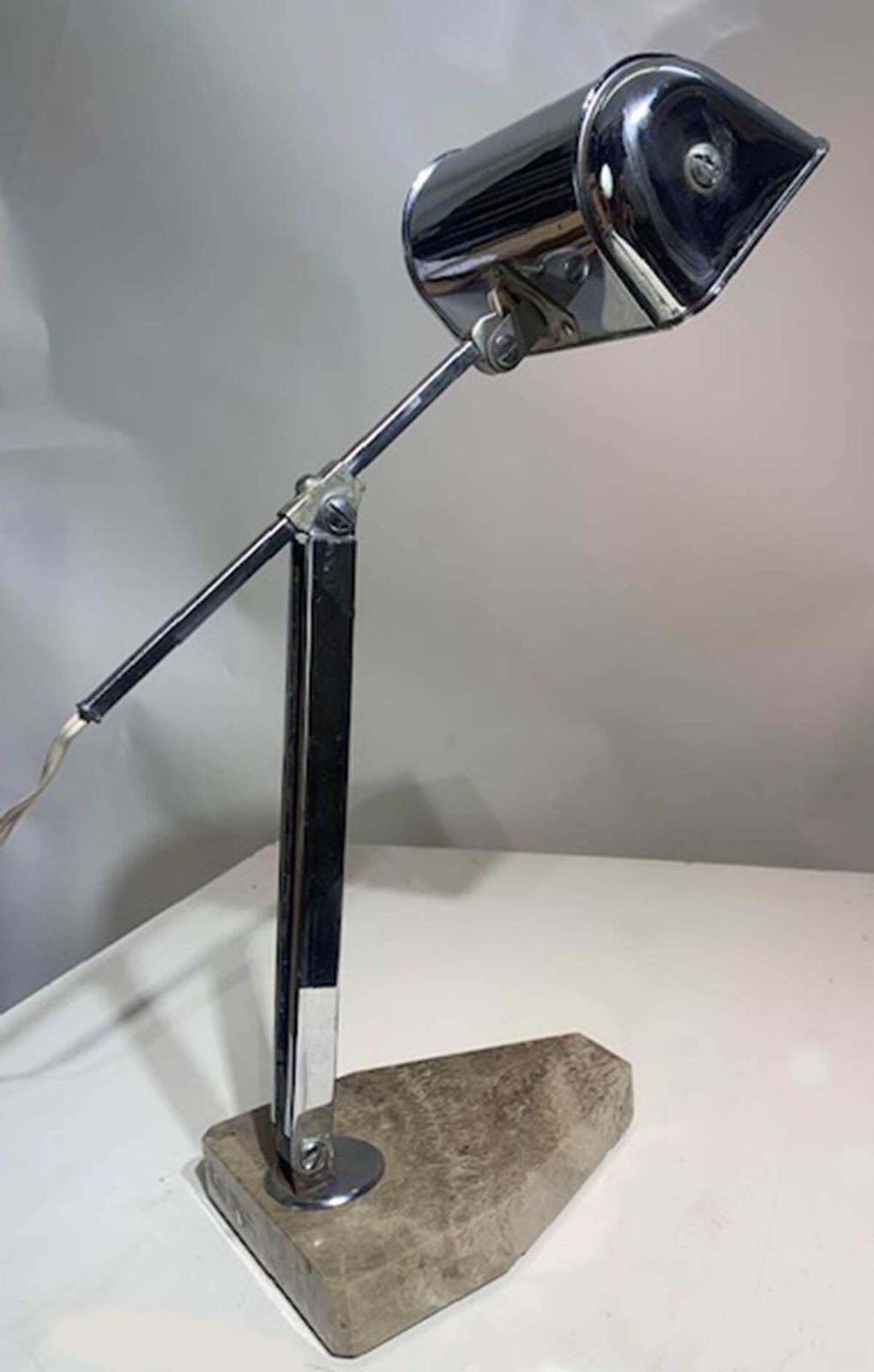 French "Fare" Desk/Banker's Lamp Chrome Adjustable Art Deco From 1930s photo buy