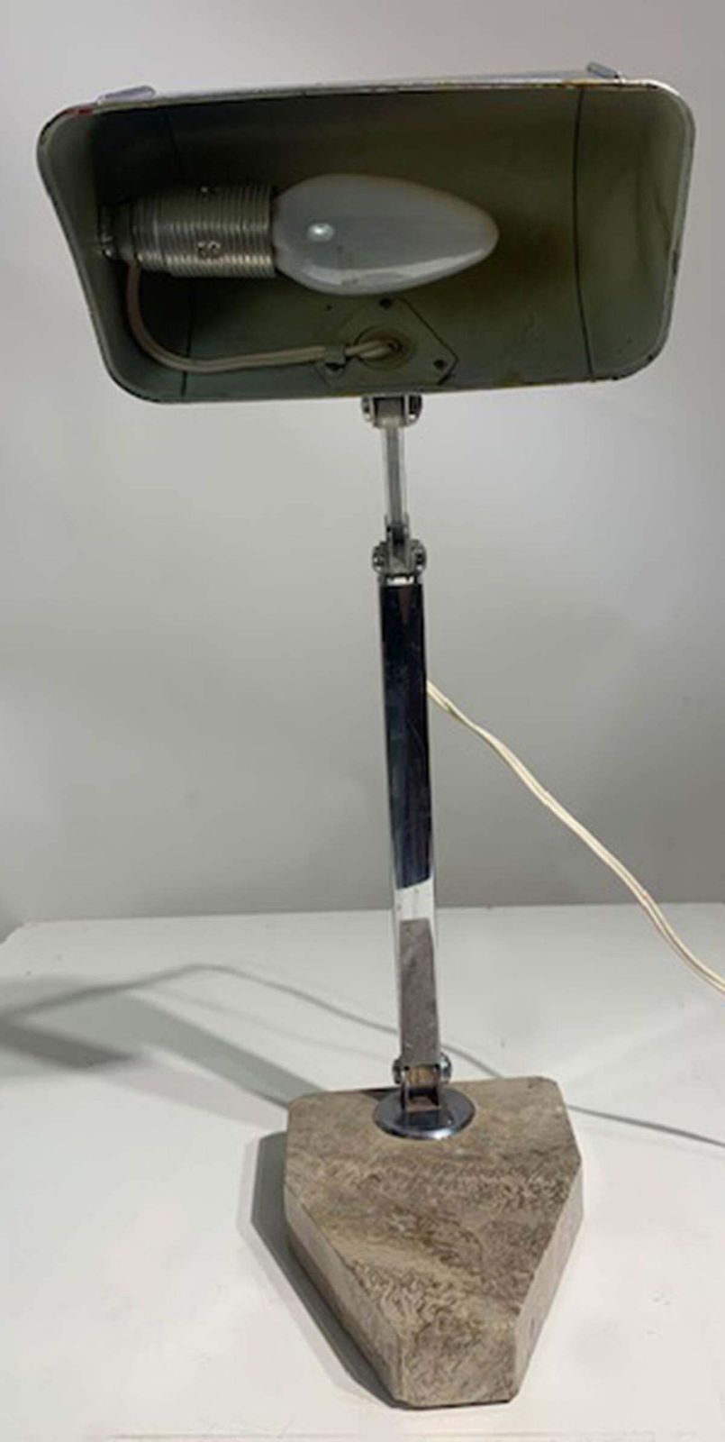 photo furniture French "Fare" Desk/Banker's Lamp Chrome Adjustable Art Deco From 1930s