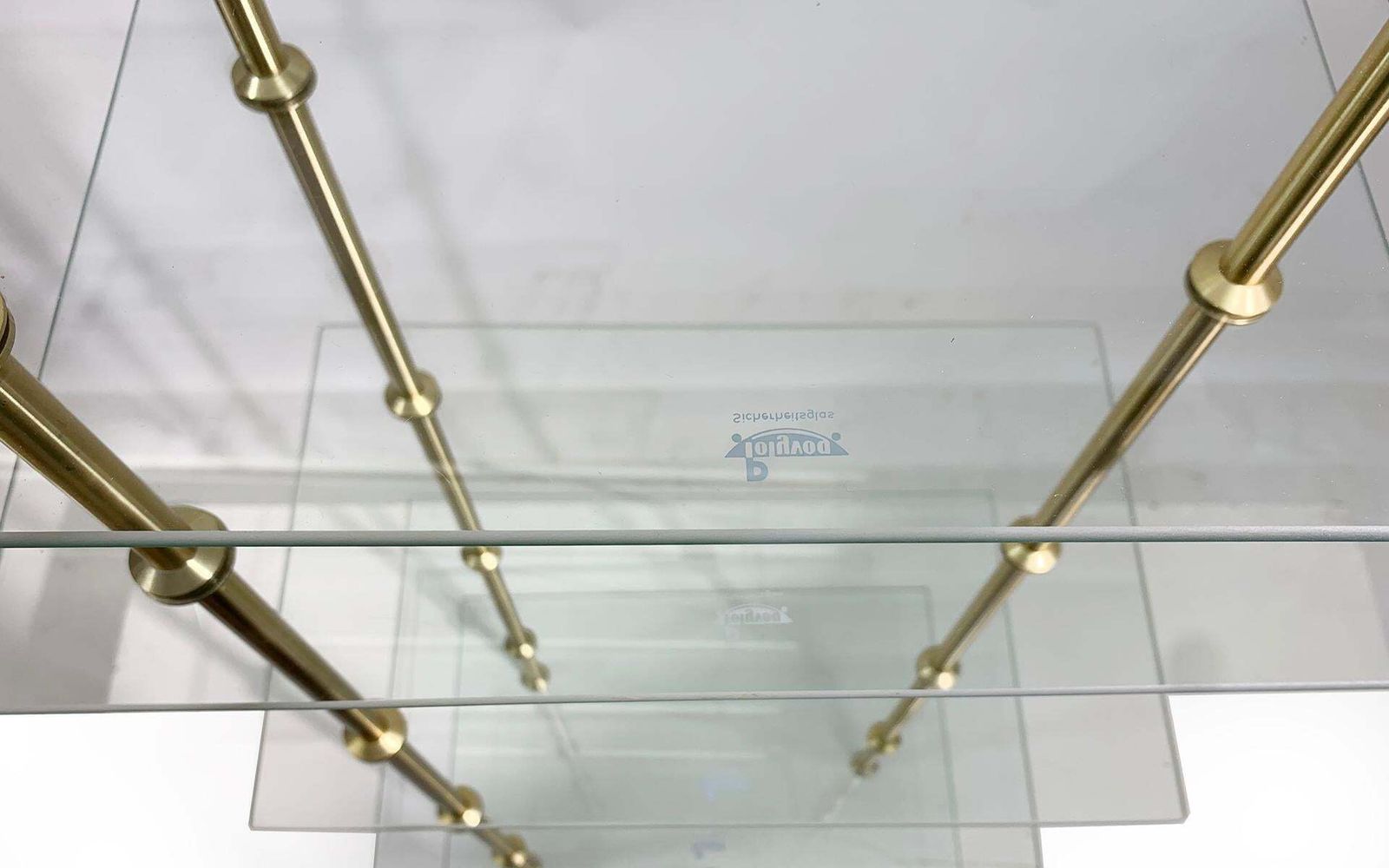 20th Century Art Deco Glass Display Shelves, Italy, Circa 1950s photo 2622.0