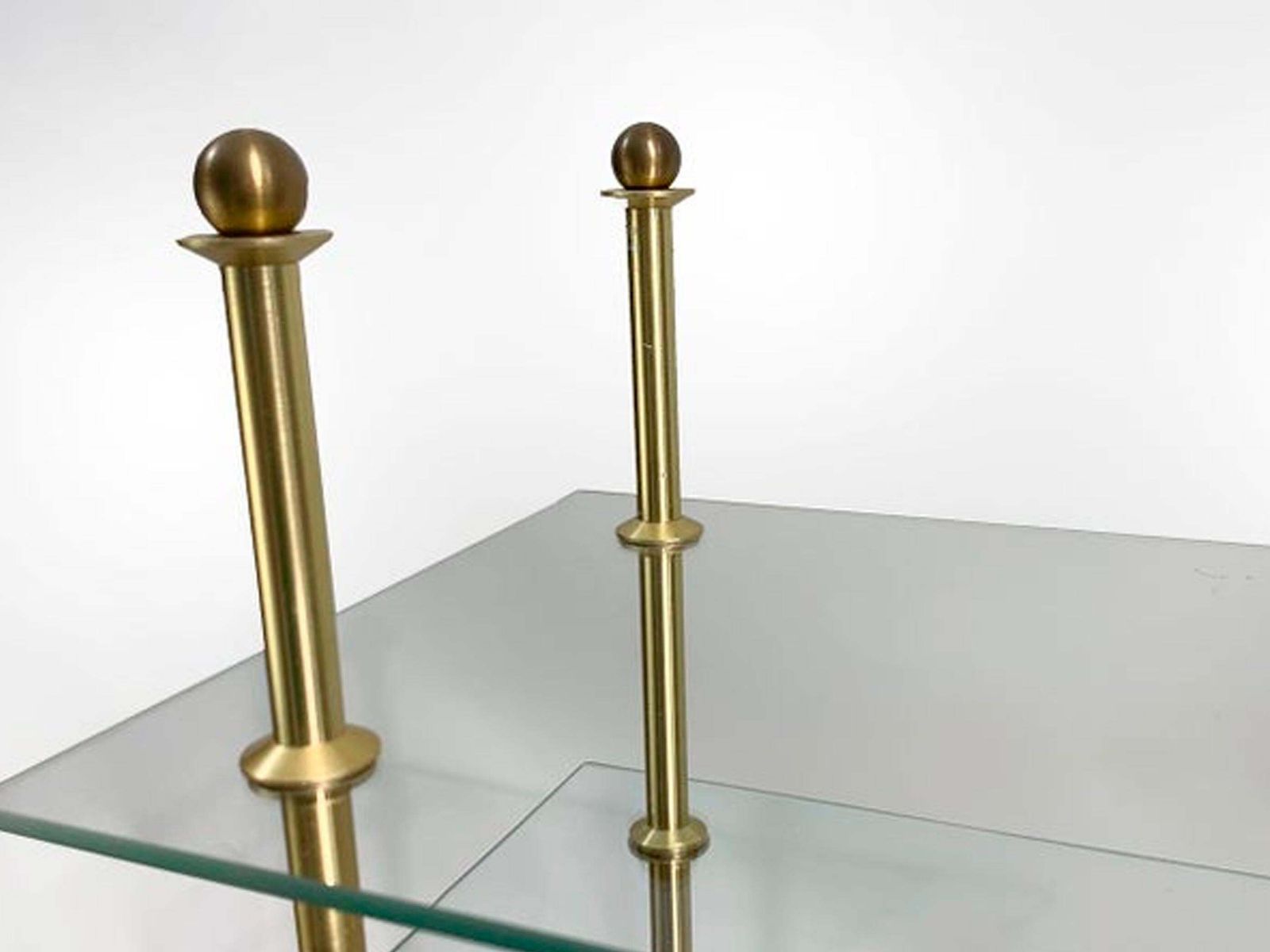 photo furniture 20th Century Art Deco Glass Display Shelves, Italy, Circa 1950s