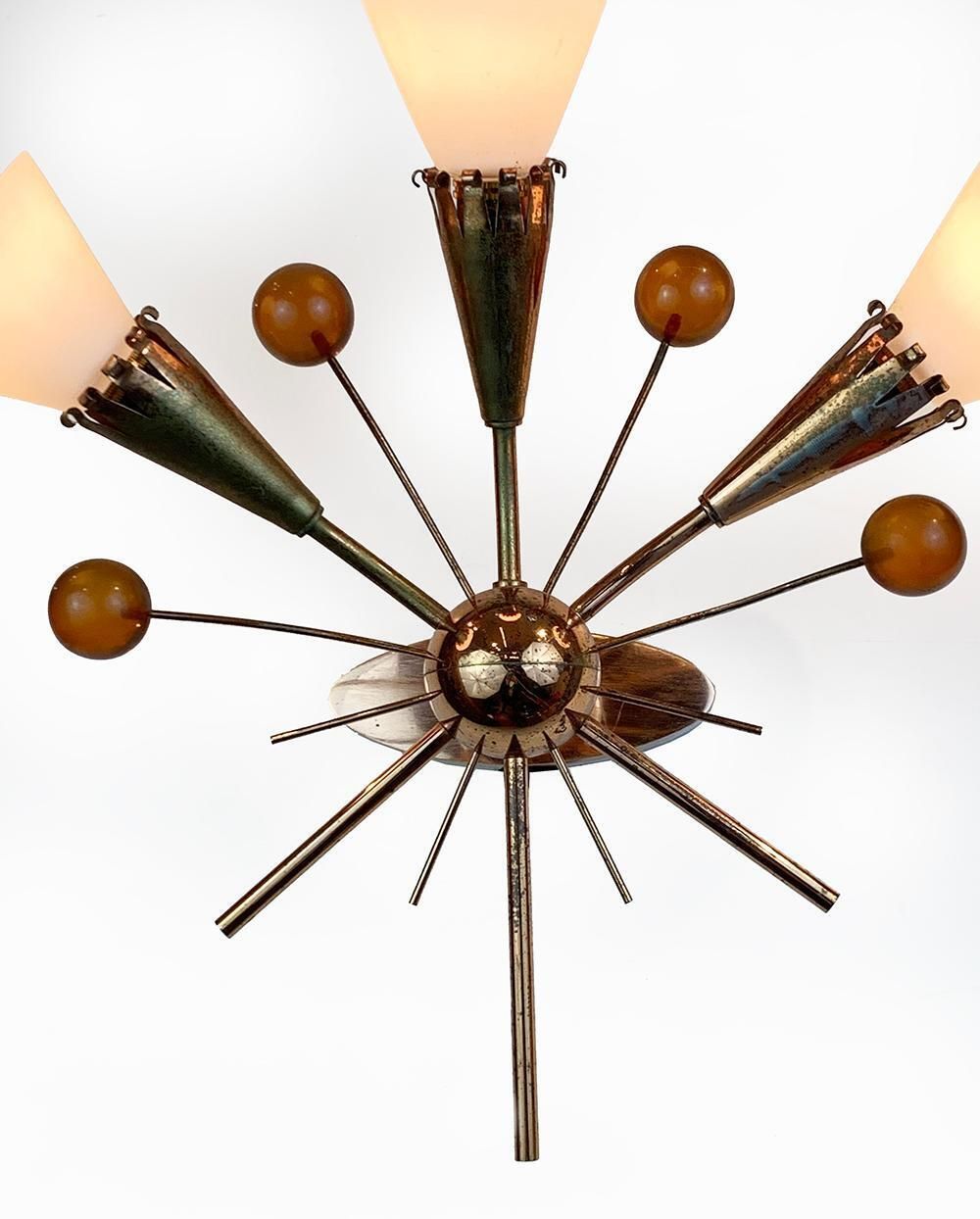 Set Of Beautiful Mid Century Modern Stilnovo Style Sconces, Circa 1960 photo for sale