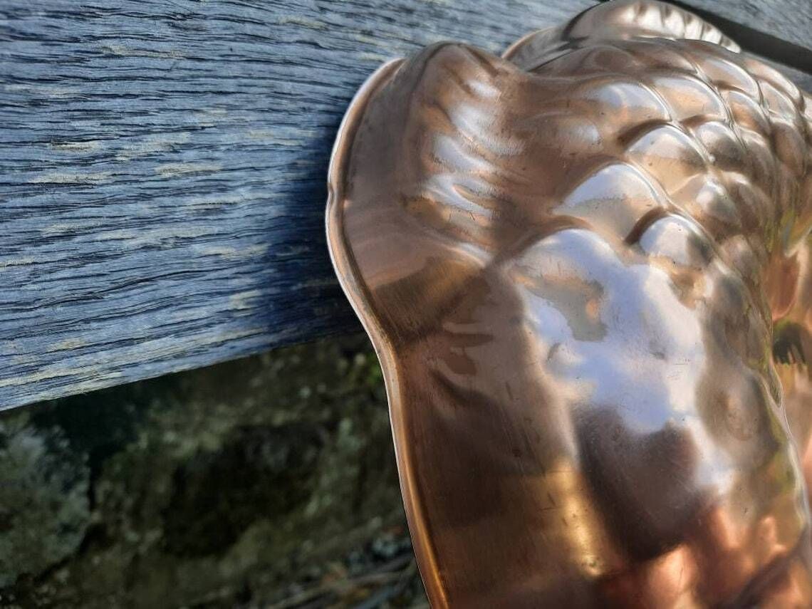 Vintage Copper Fish Jelly Mold: French Kitchen Decor photo vintage
