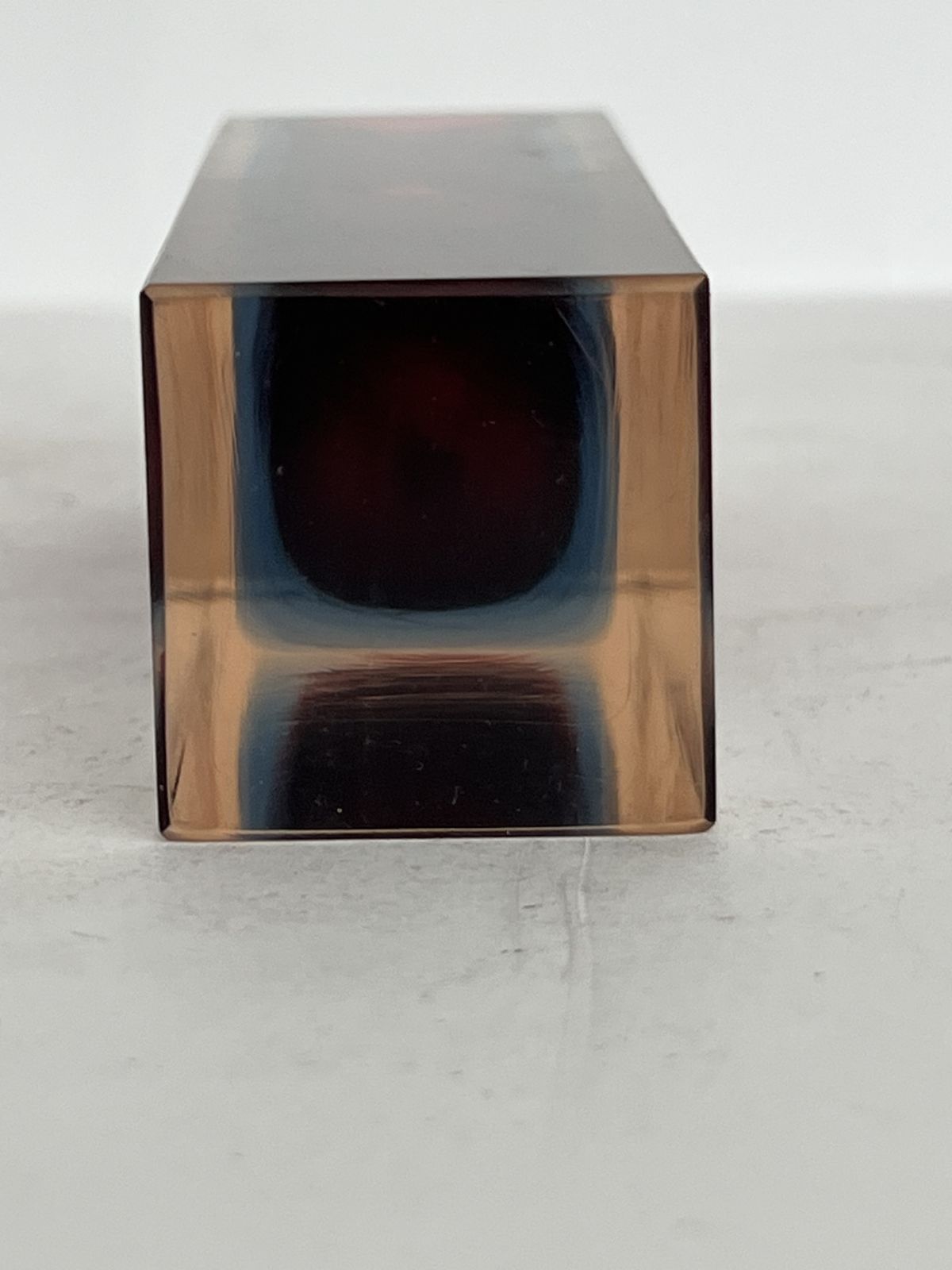 Small Murano Sommerso Block Vase, Red, Blue & Pink, 14cm X 6cm, C. 1960s–70s photo 105.0