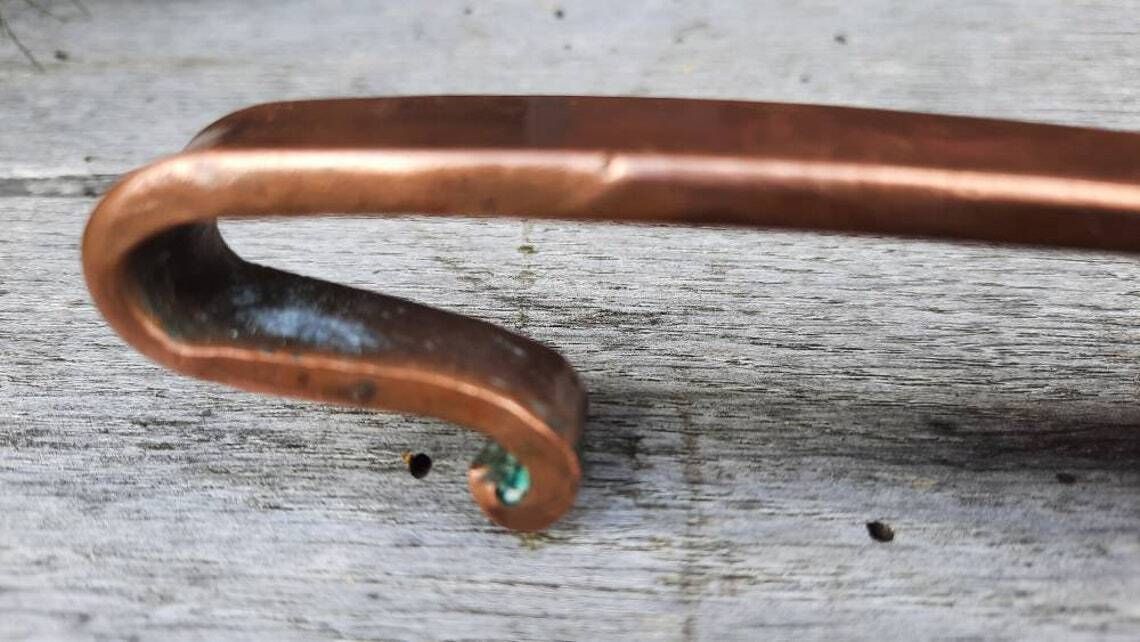 Antique Chateau Copper Ladle: French Jam Pan Skimming Spoon photo 151.0