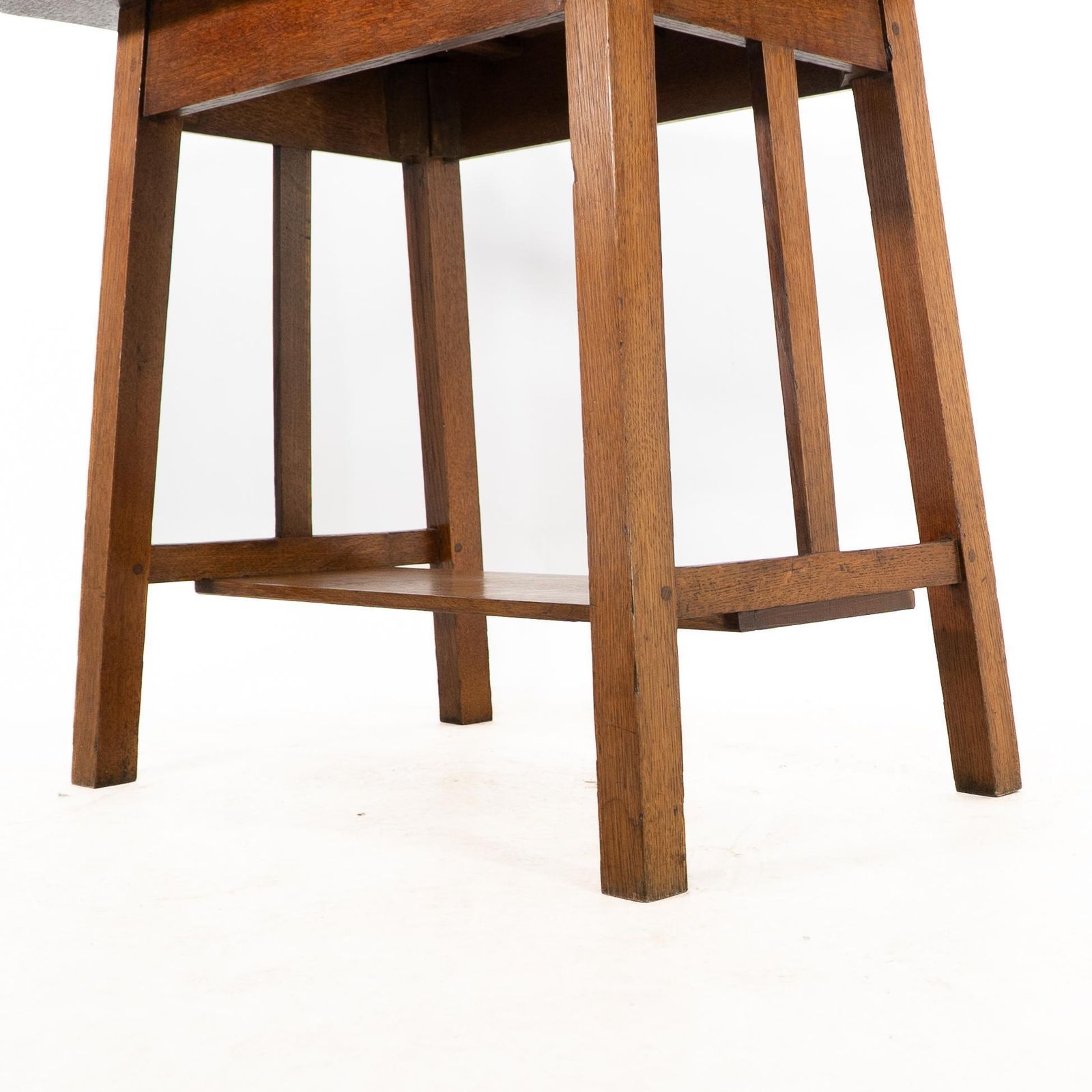 1800.0 Liberty And Co. A Robust Arts And Crafts Oblong Oak Sidetable photo