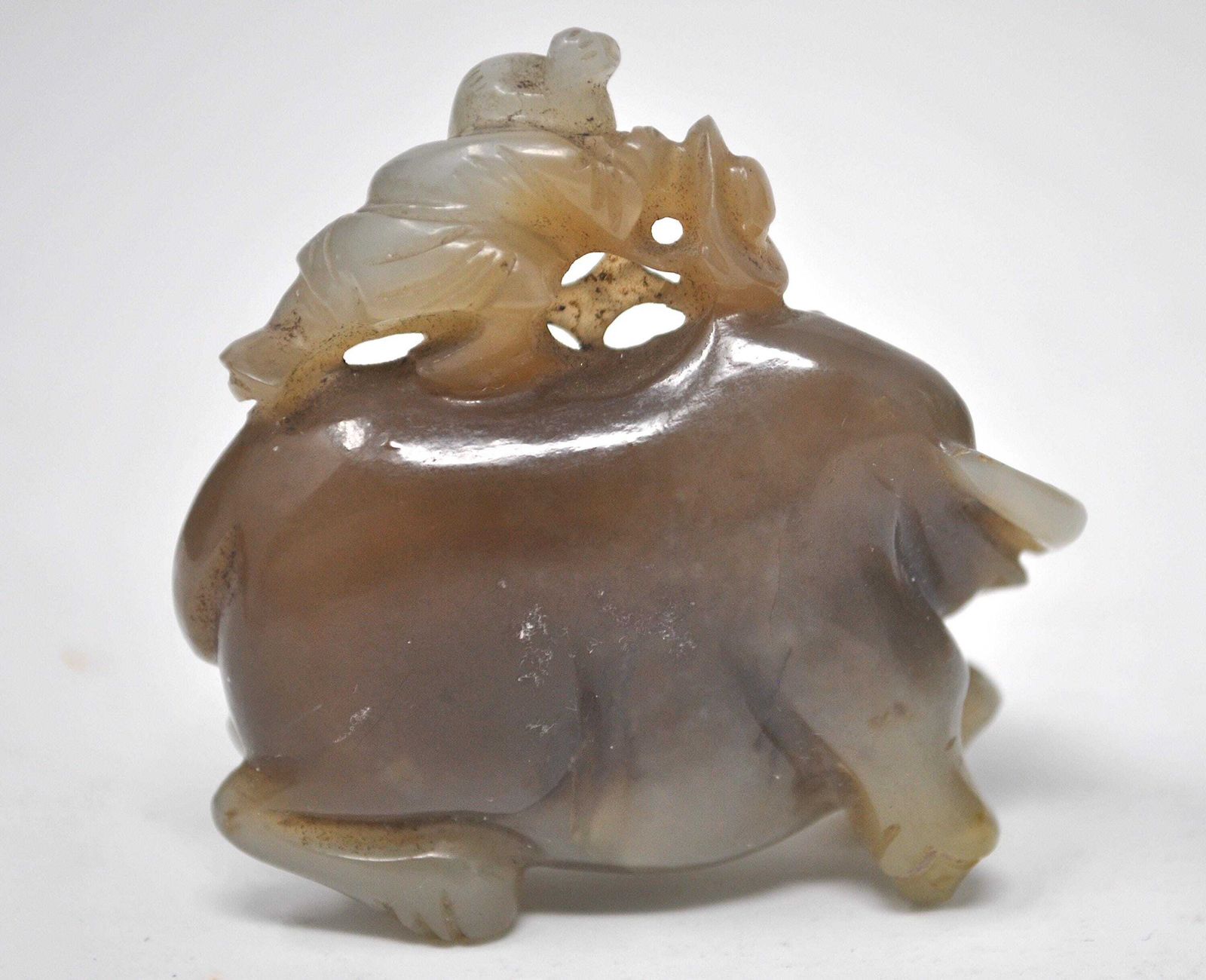 Jade Carving Buffalo And Boy, Chinese Jade photo buy