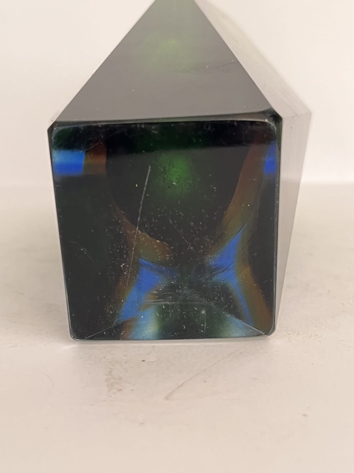 Murano Faceted Four Layer Sommerso Glass Vase - Mid Century Modern photo Woonaccessoires
