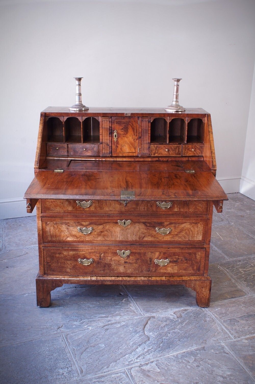 George II Walnut Bureau, 18th Century And Earlier photo vinterior