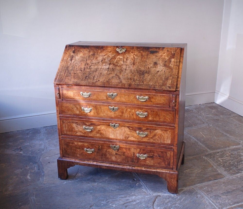 George II Walnut Bureau, 18th Century And Earlier photo buy