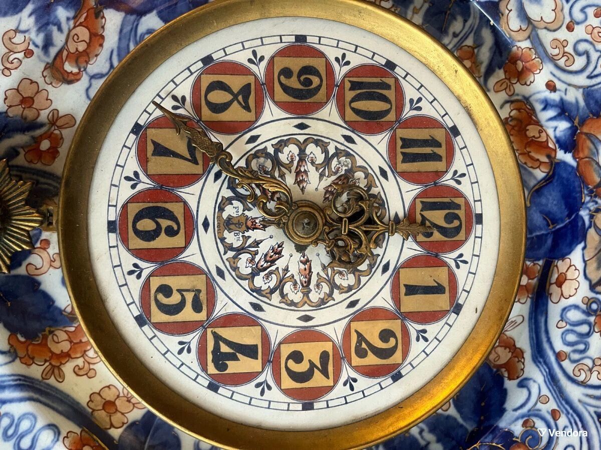 Antique Style Ceramic Wall Clock – Inspired By Eugène Farcot Early19th Century photo Home Decor