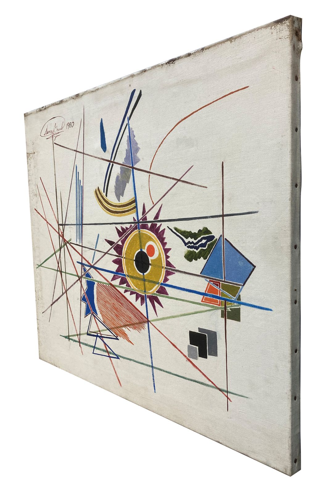 A Pair Of Mid Century American Abstract Paintings By Henry Grub photo 1888.0