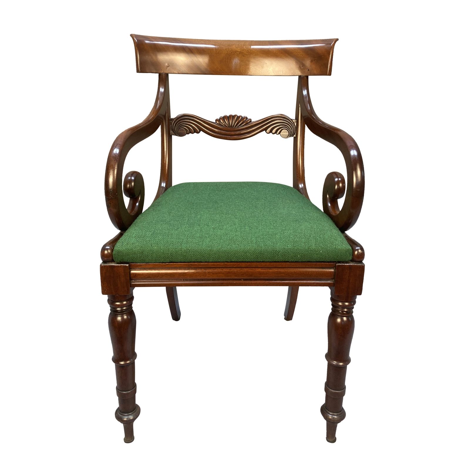 An English William IV Mahogany Desk Chair