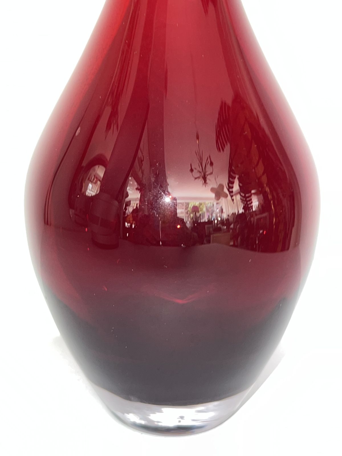 Ikea “Salong” Ruby Red Tall Vase By Johanna Jelinek – Modernist Scandinavian Design photo furniture