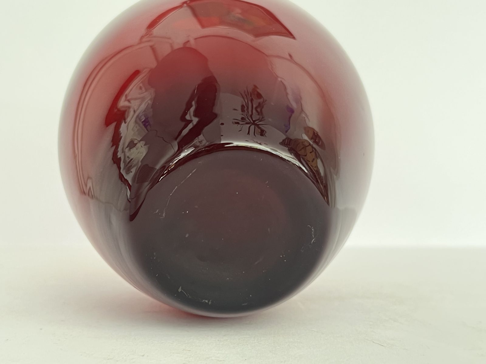 Ikea “Salong” Ruby Red Tall Vase By Johanna Jelinek – Modernist Scandinavian Design photo for sale