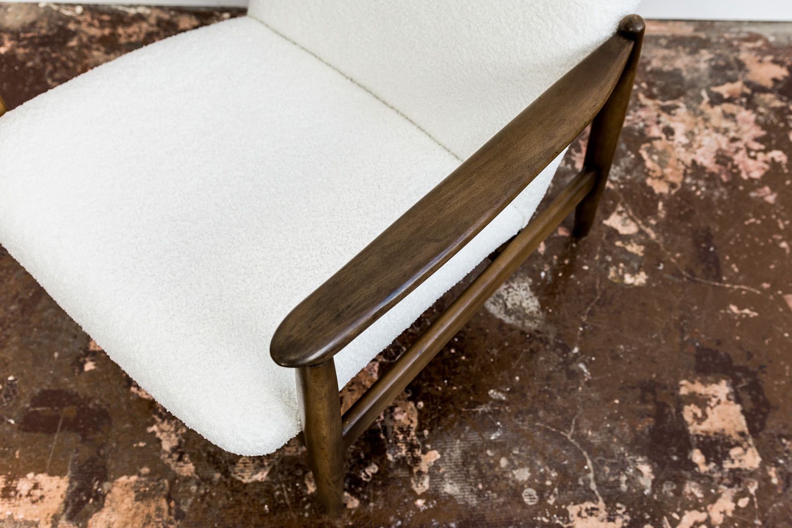 photo buy Mid Century Modern High Back Armchair By Edmund Homa, Gfm, Poland, 1960's