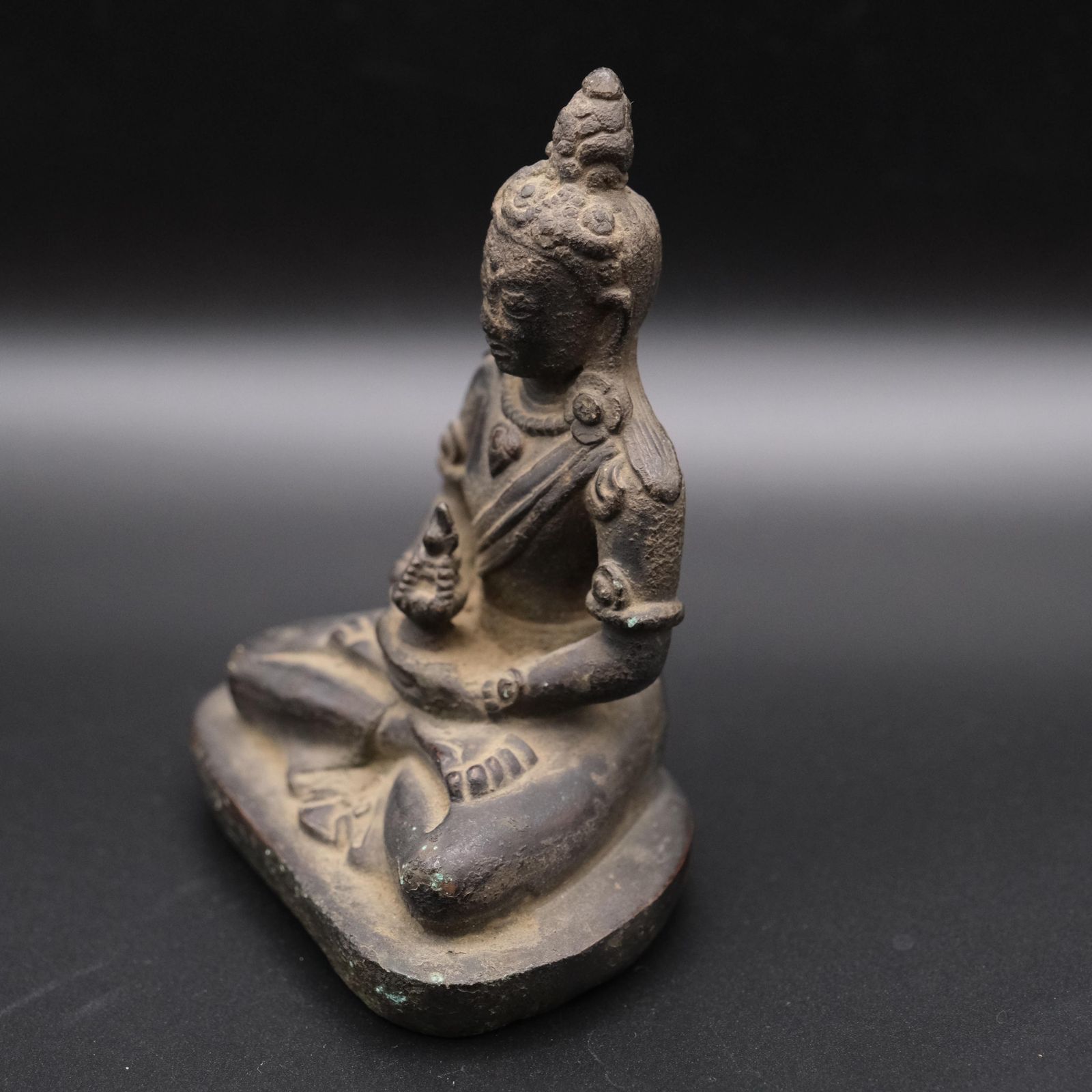 Buddha Amitayus Sculpture – 18th Century Bronze Buddha Statue – Himalayan Art, Antique Tibetan photo 1200.0