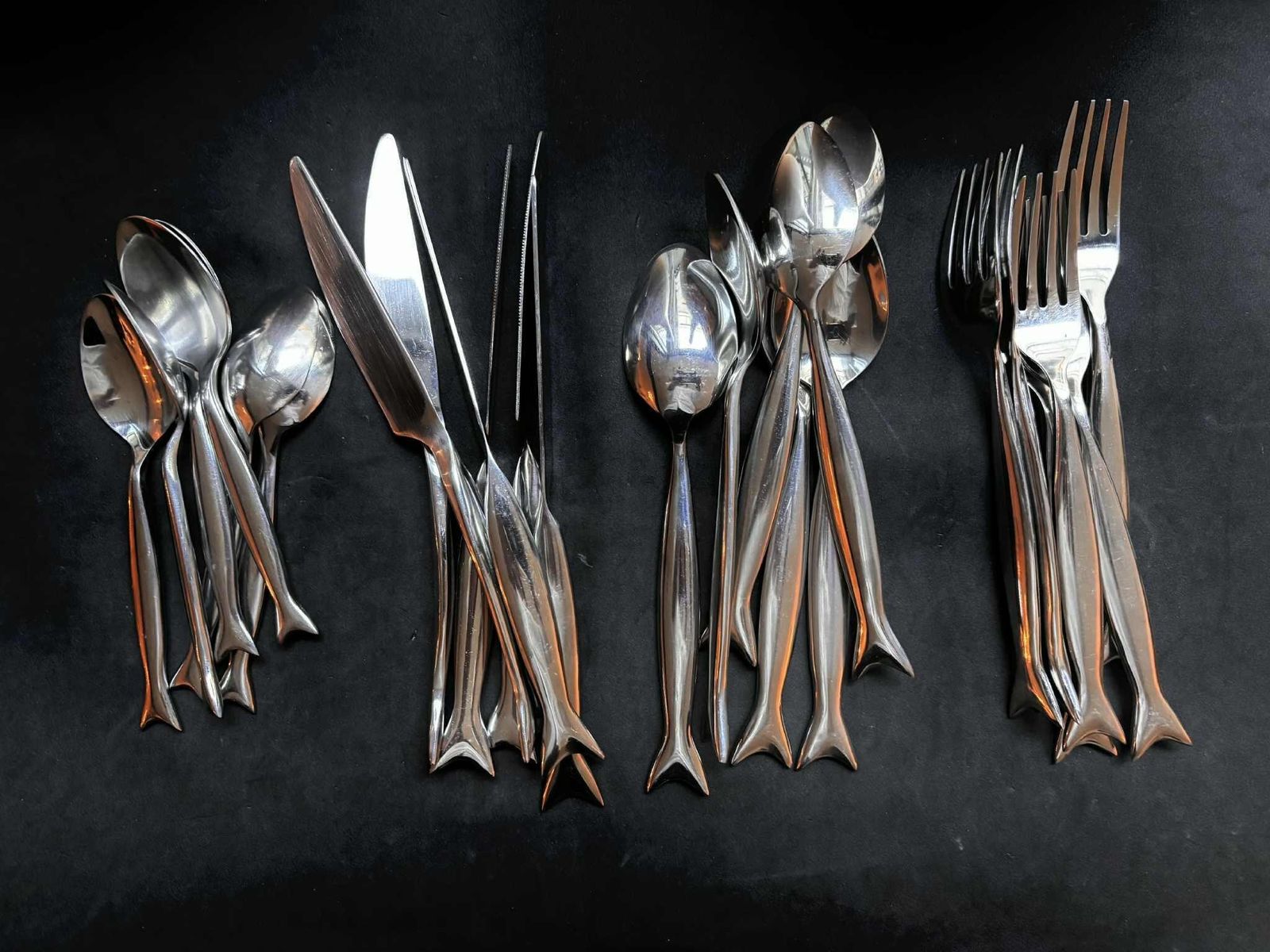Set Van 24 Delig Visbestek Met Visstaartmotief – Frans, Moderne Stijl – Cadeau Voor 6 Personen, Geschikt Als Huwelijkscadeau photo buy