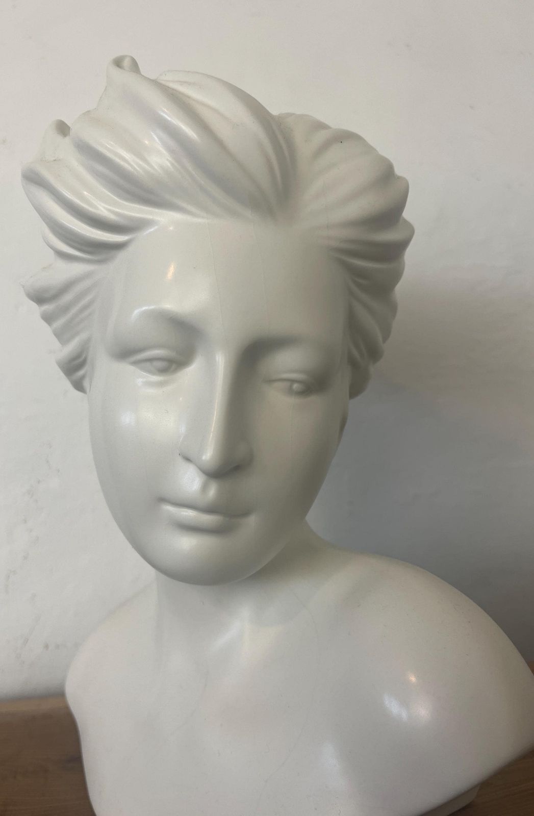 Elegant Vintage Art Deco Lady Classical Sculpture Bust photo vintage