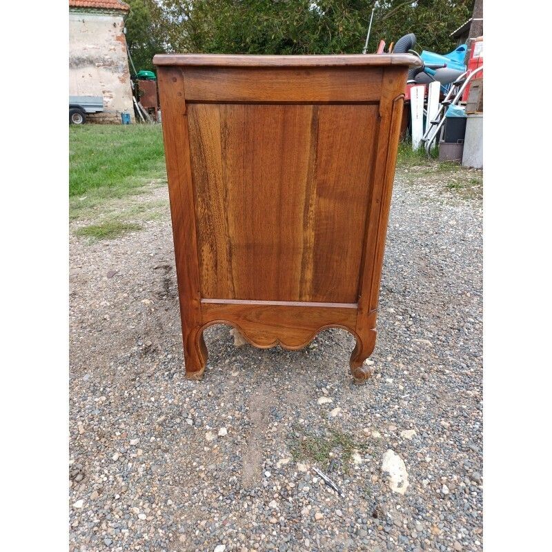 19th Century Walnut Chest Of Drawers With 3 Drawers photo for sale