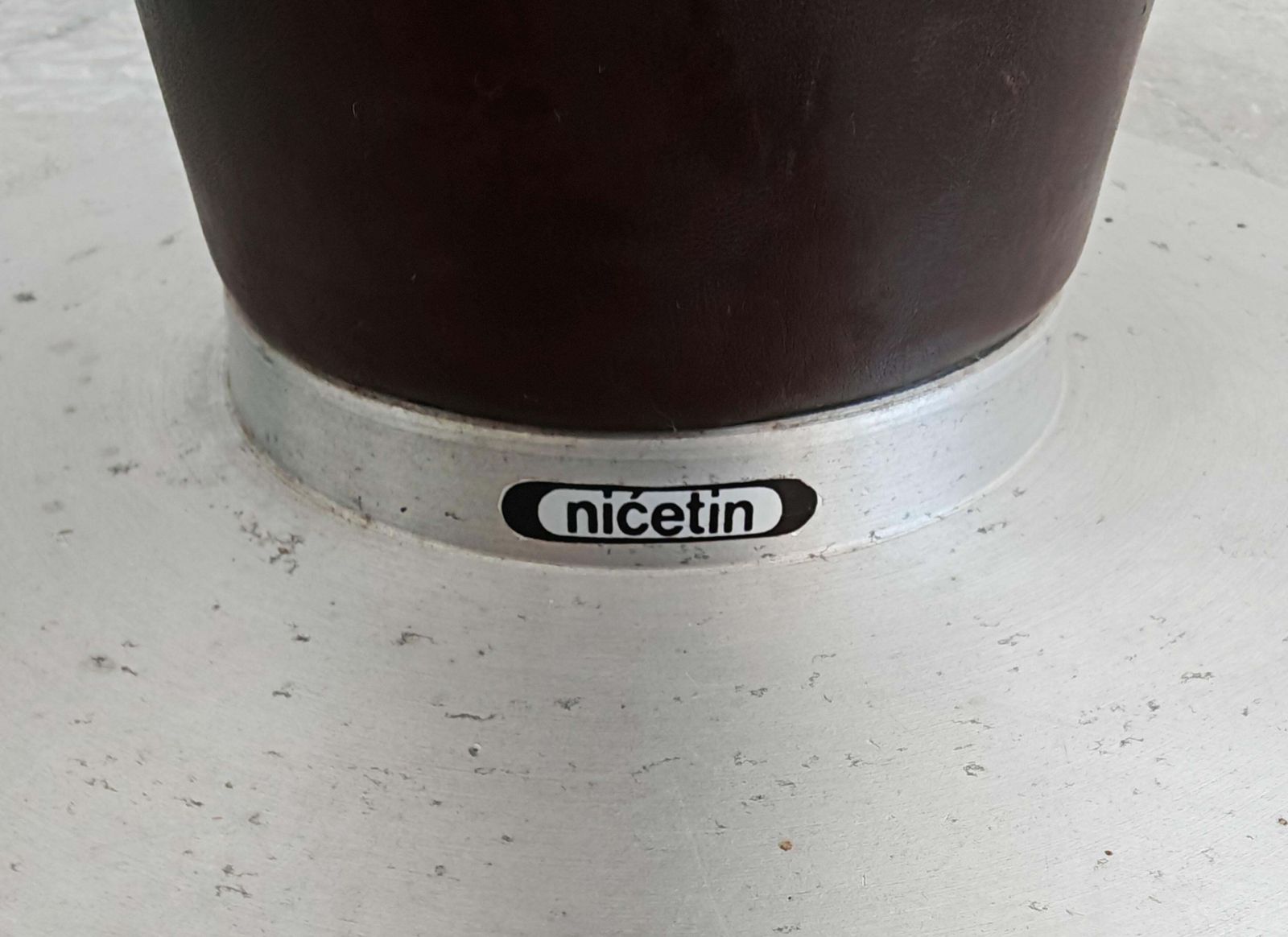 Mid Century Modern Leather Floor Lamp By Nicetin, Yugoslavia 1980s photo vintage