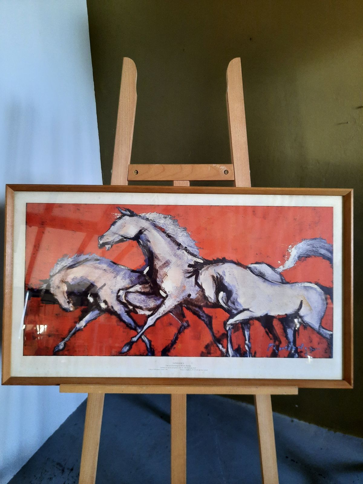 Original Framed Advertising Poster For The Milk Marketing Board From An Oil Entitled Sundown By William Rutledge