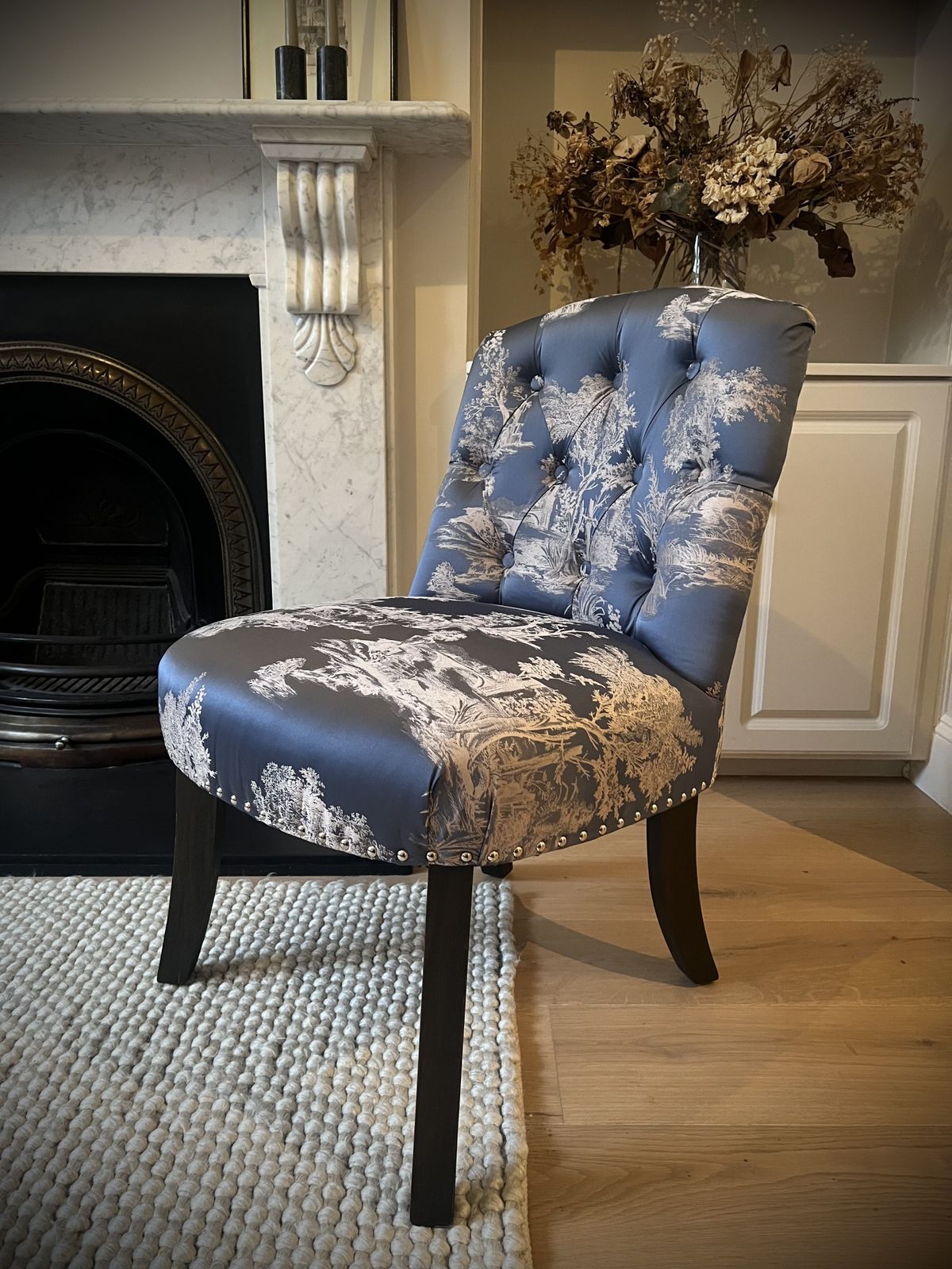 Original Valery Blue Toile Chair