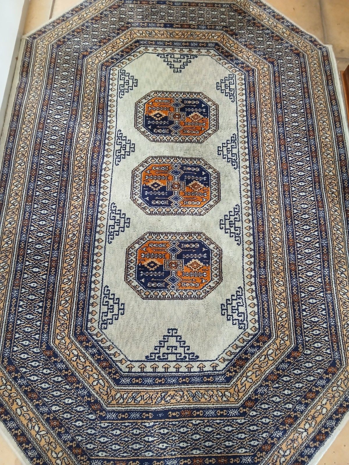Vintage Luristan Belgium 6 Sided Wool Rug/Carpet 205  X  130 Cm photo for sale