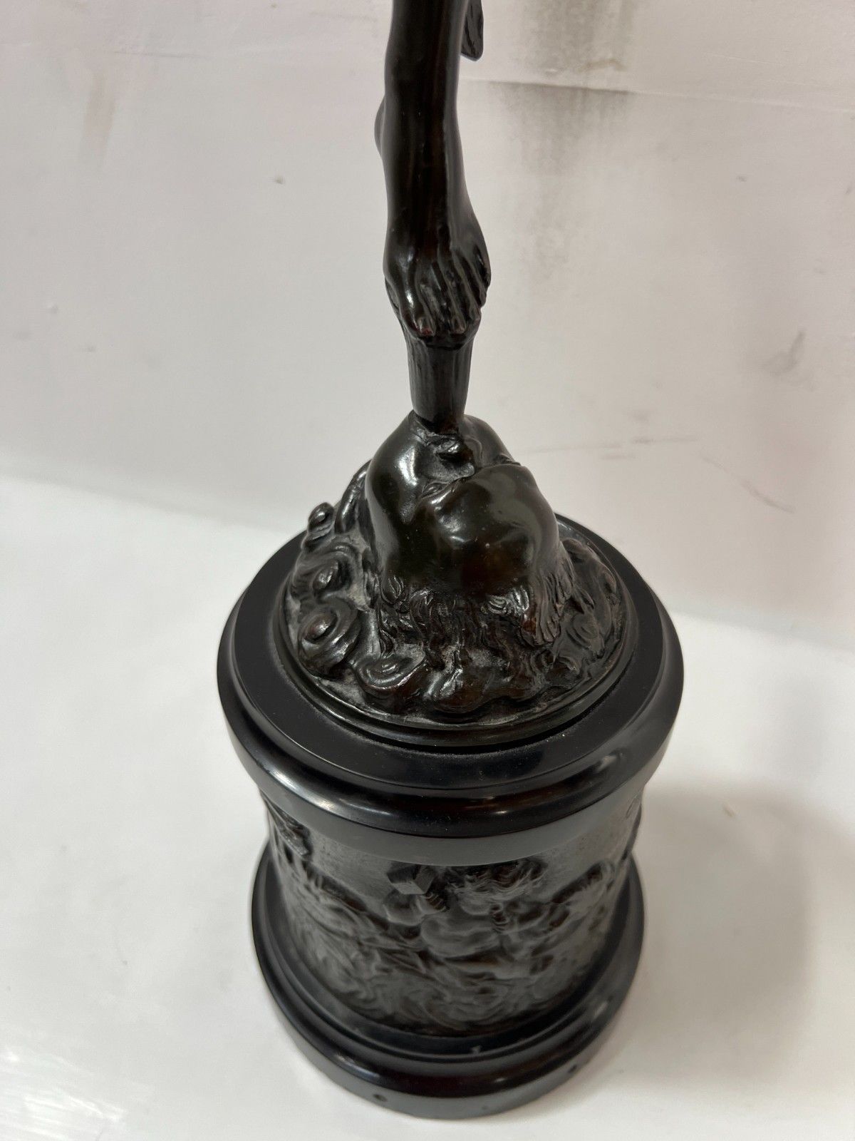 4234.28 "Mercury" Bronze Group With Brown Patina. 19th Century photo