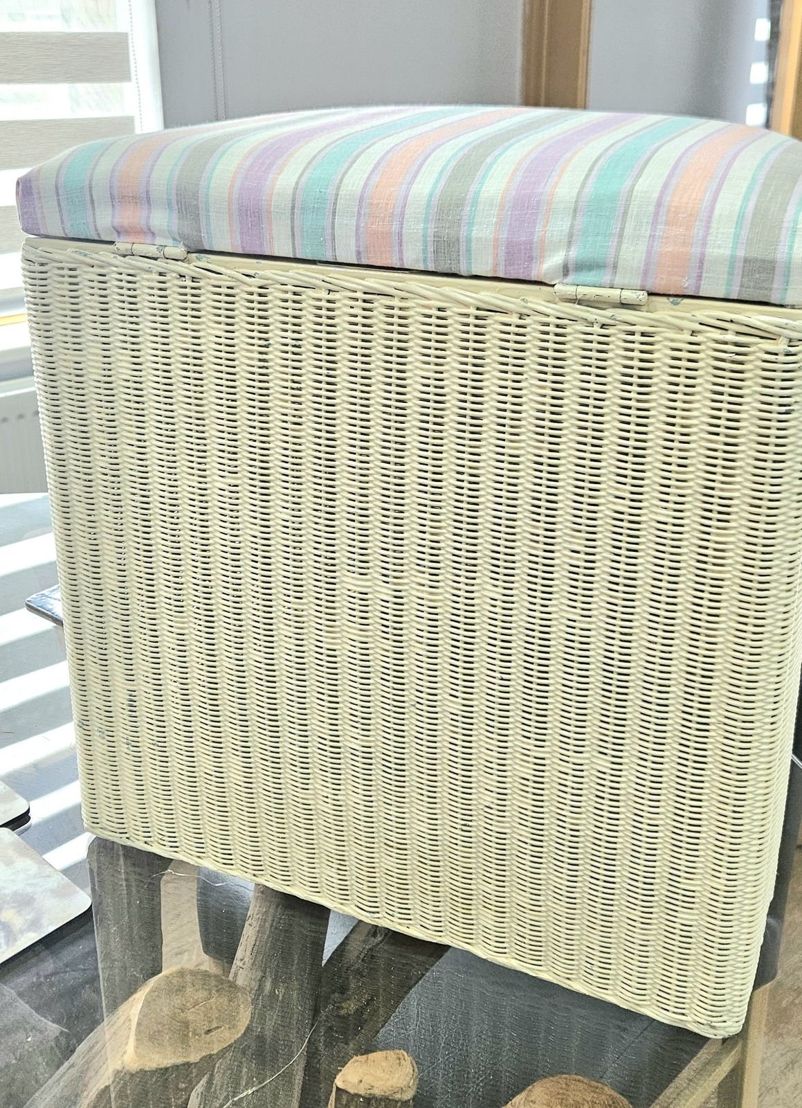 Lloyd Loom Lusty Wicker Basket photo for sale