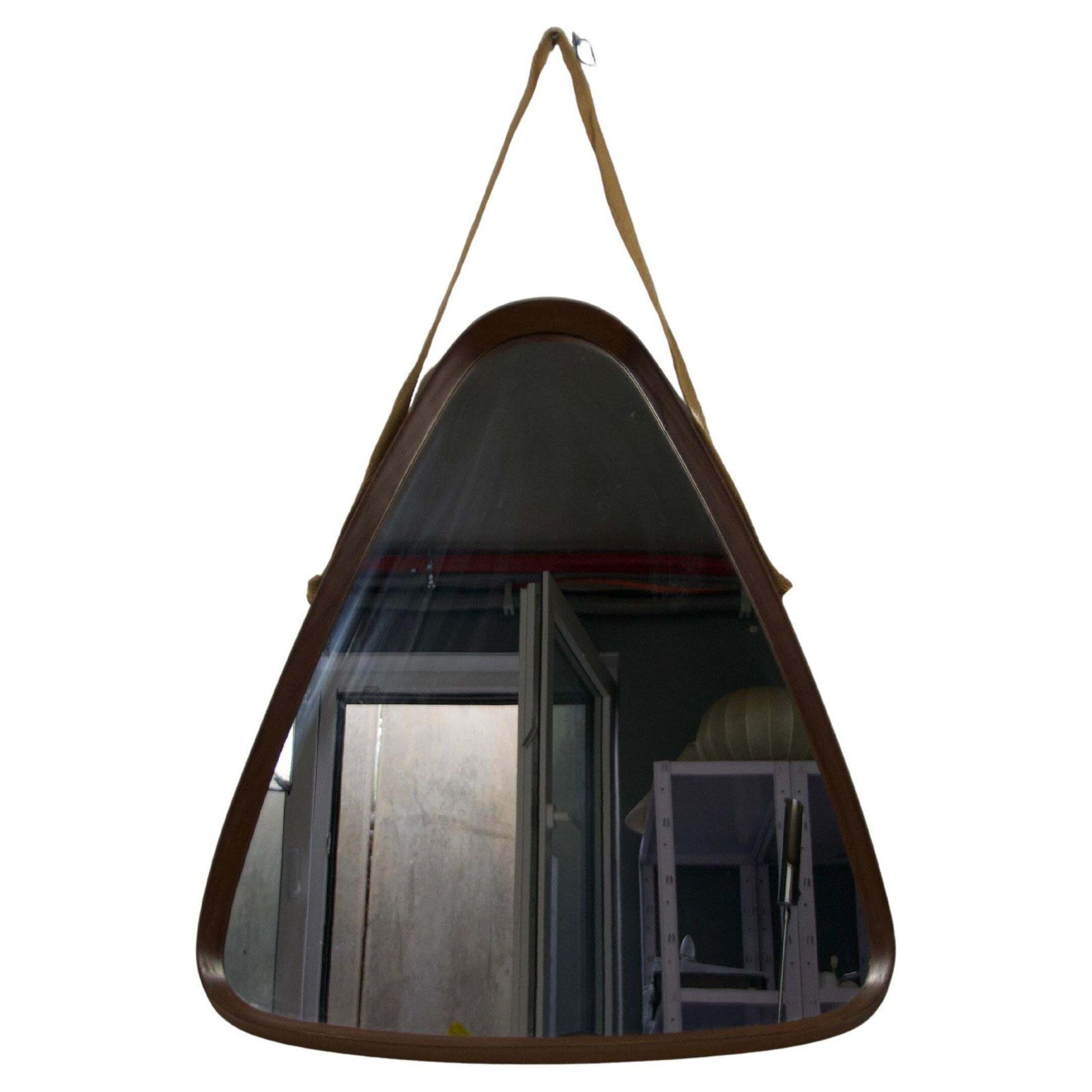 Italian Wooden Hanging Wall Mirror, 1960s, Italy photo furniture