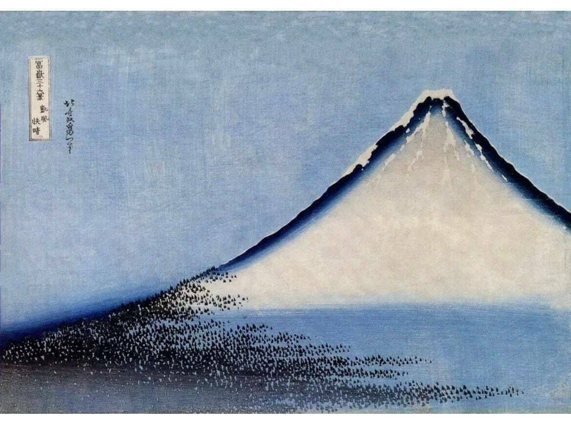 Mount Fuji   Hokusai Japanese 18/19th Century Ukiyo E Poster
