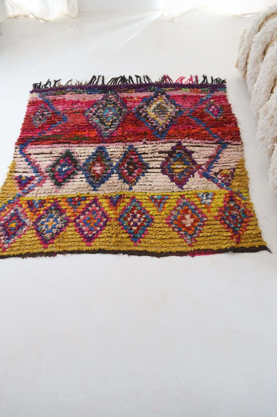 Vintage Boucherouite Rug, Mid 20th Century photo vinterior
