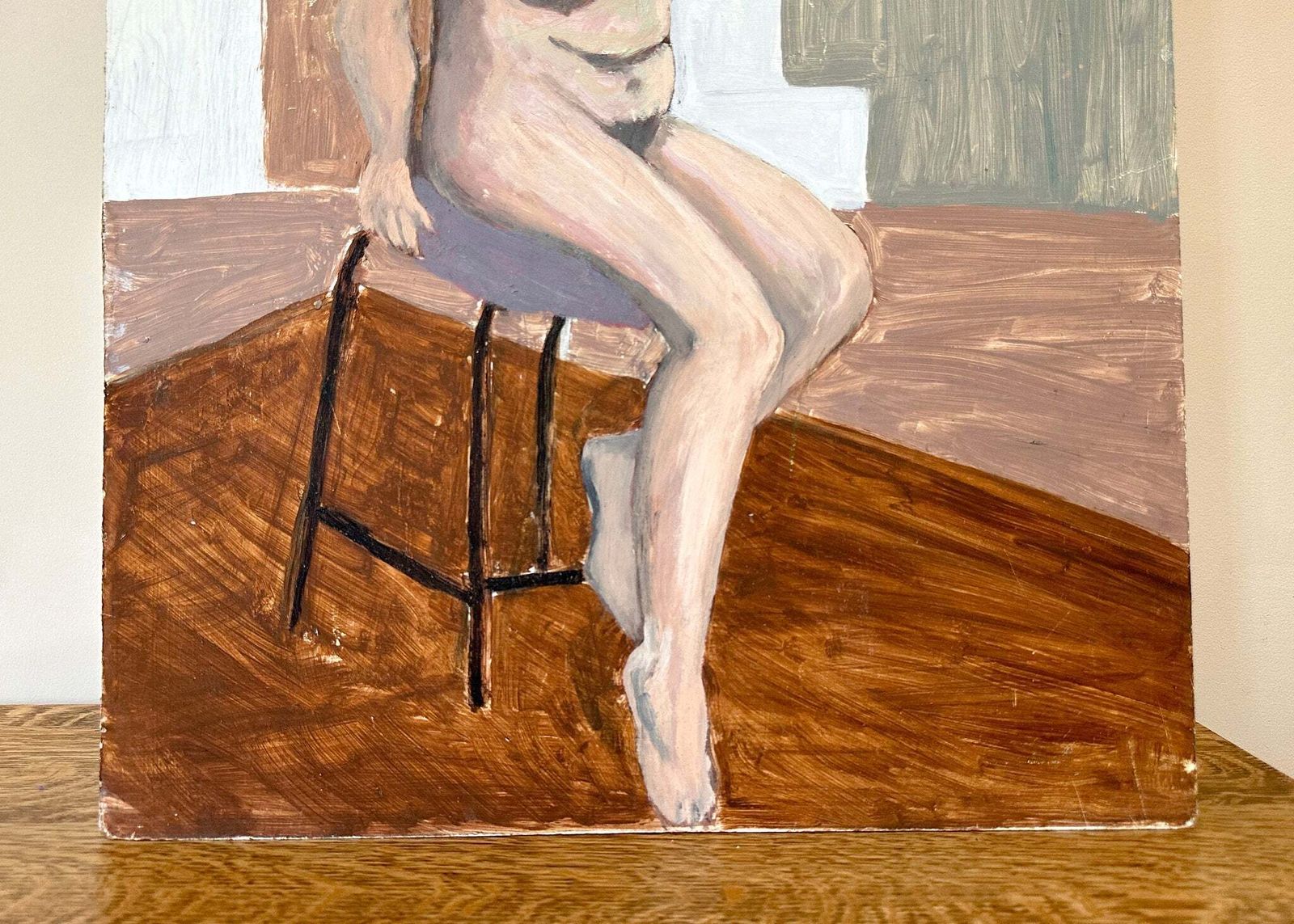 Female Nude Portrait Painting photo for sale