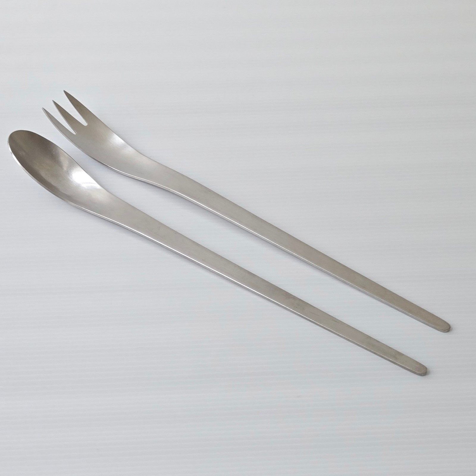 Vintage 1970 Arne Jacobsen Georg Jensen Denmark Scandinavian Salad Cutlery photo furniture