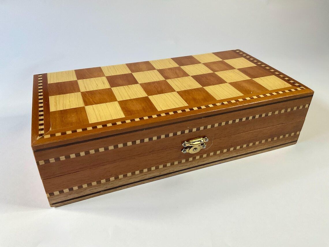 Artisan Made Wooden Chess Set From Mexico photo furniture