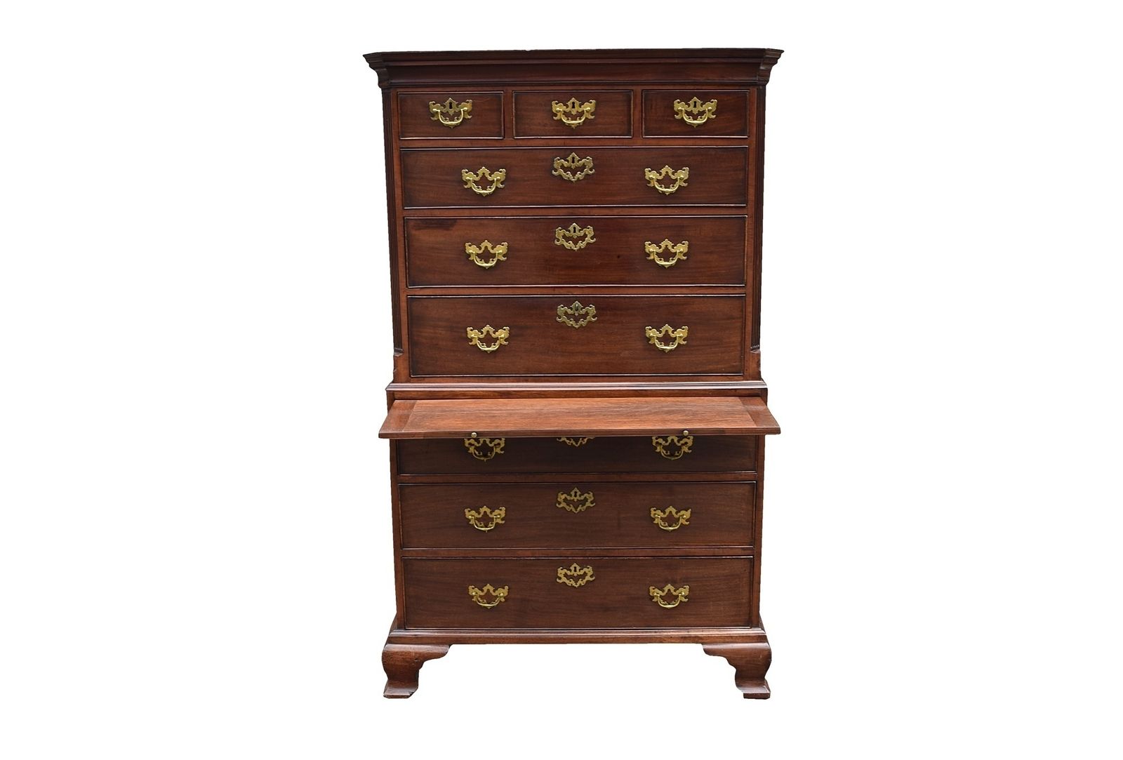 George II Mahogany Chest On Chest Or Tallboy Circa 1750 photo Furniture