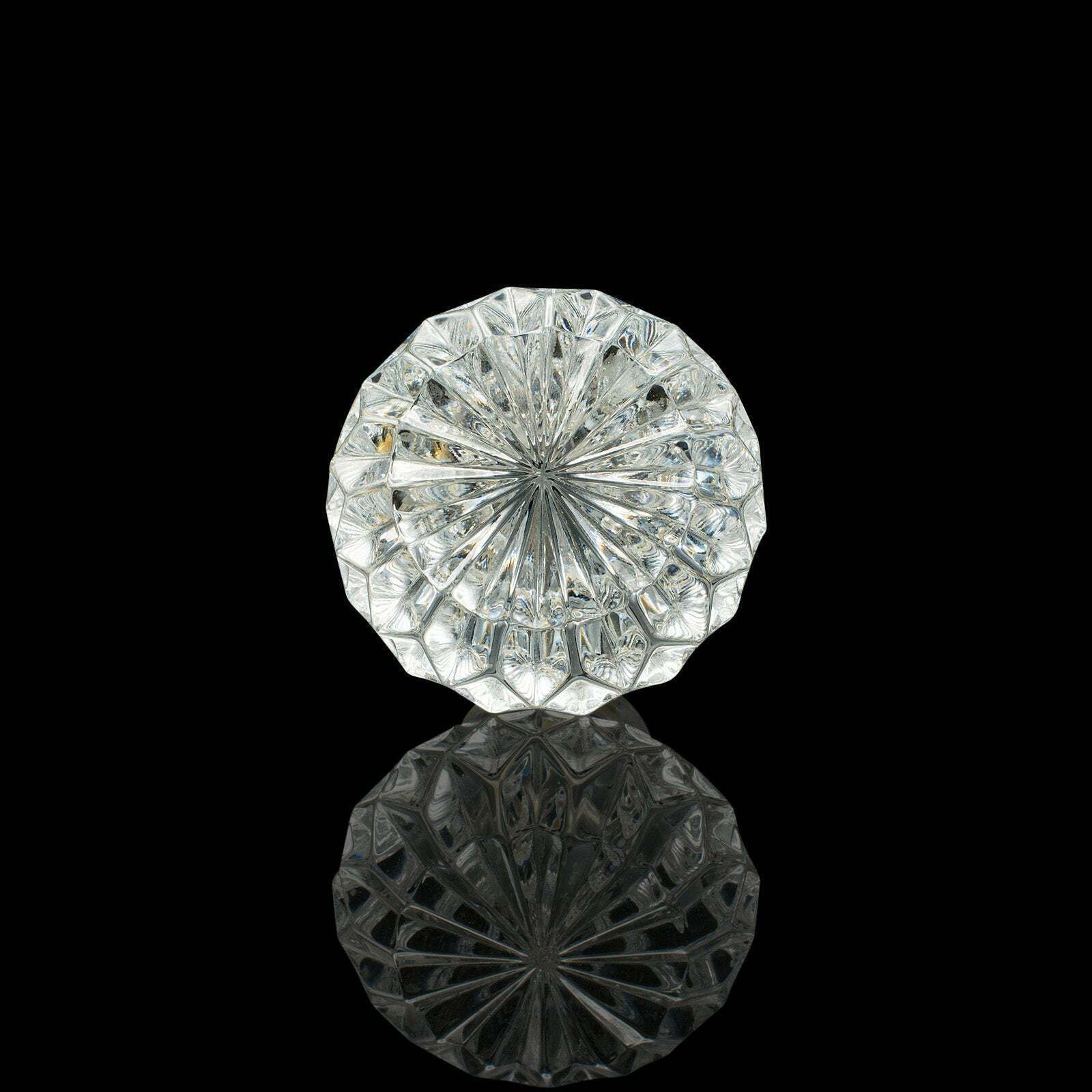 photo furniture Vintage Crystal Wine Decanter, English, Cut Glass, Spirit Vessel, Mid Century