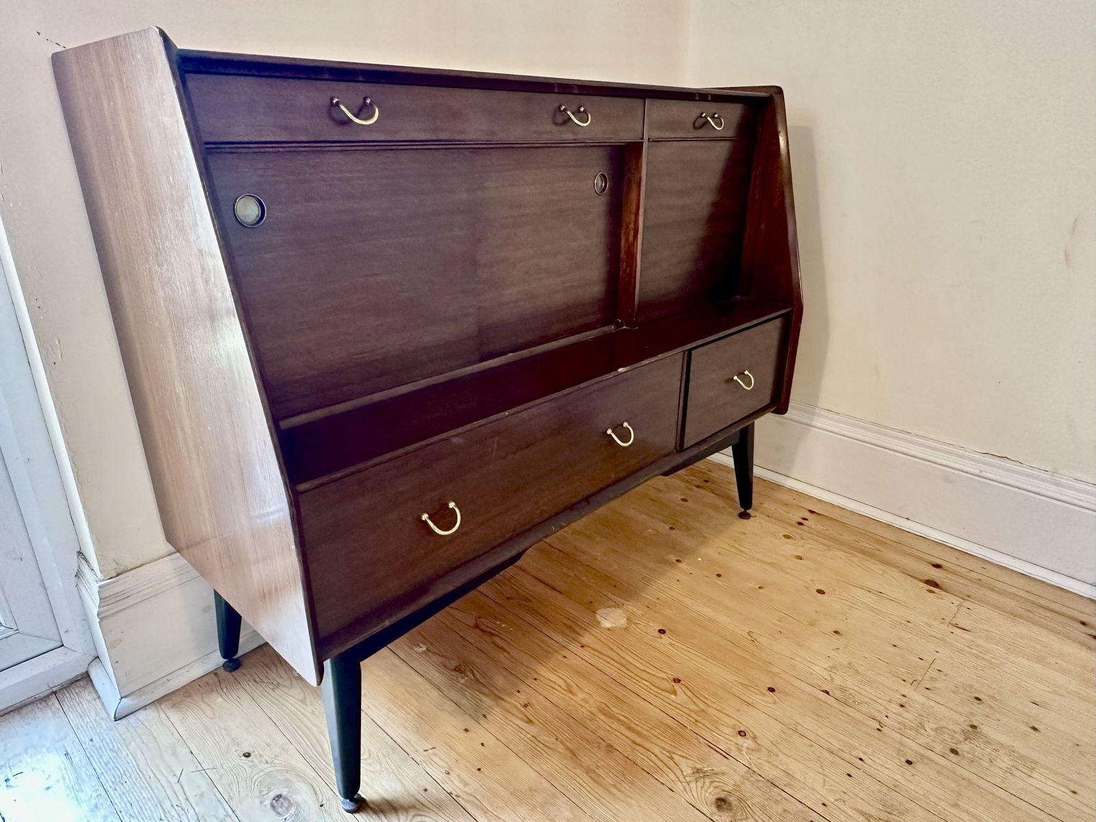 Share G Plan Tola Mid Century Sideboard   Rare Matched Tola Doors Instead Of Black photo furniture