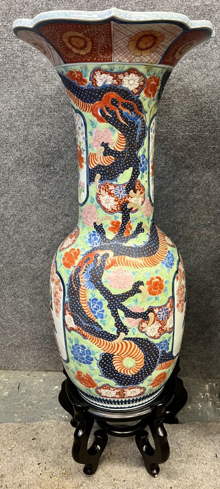 Very Large Pair Of Arita Porcelain Vases photo Home Decor