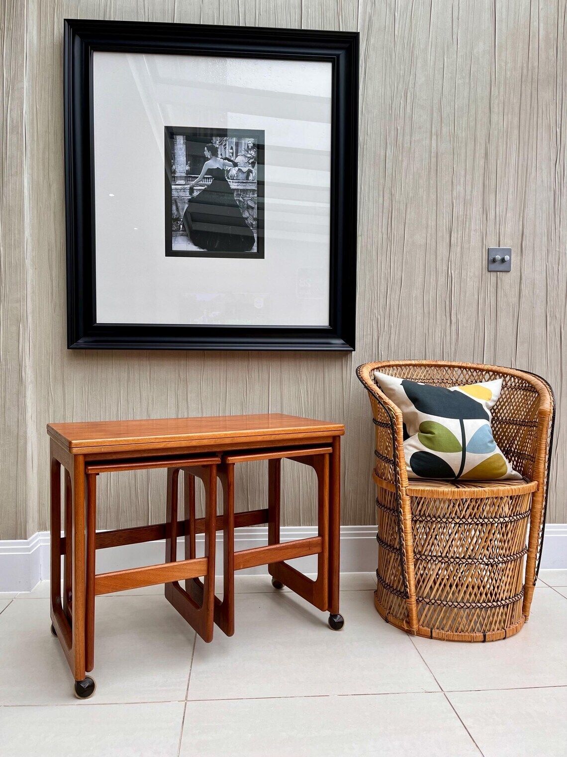 McIntosh Metamorphic Teak Nest Of 3 Tables – Mid Century Extending Coffee Table With Fold Out Top (C.1960s, Scotland) photo furniture