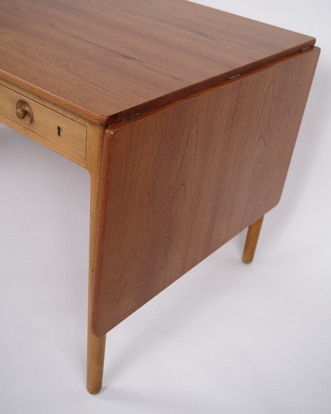 Desk With Flaps   Model At 305   Teak & Oak   Hans J. Wegner   Andreas Tuck   1950s photo Furniture