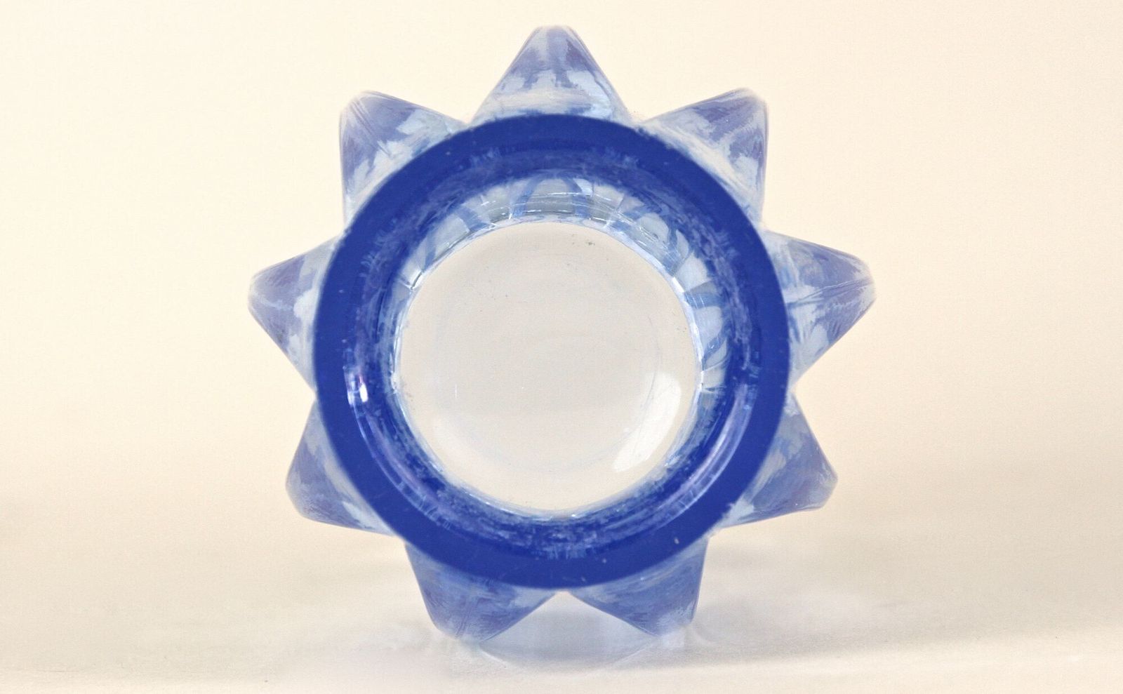 20th Century Blue Art Deco Glass Vase, Austria Ca. 1920 photo vintage