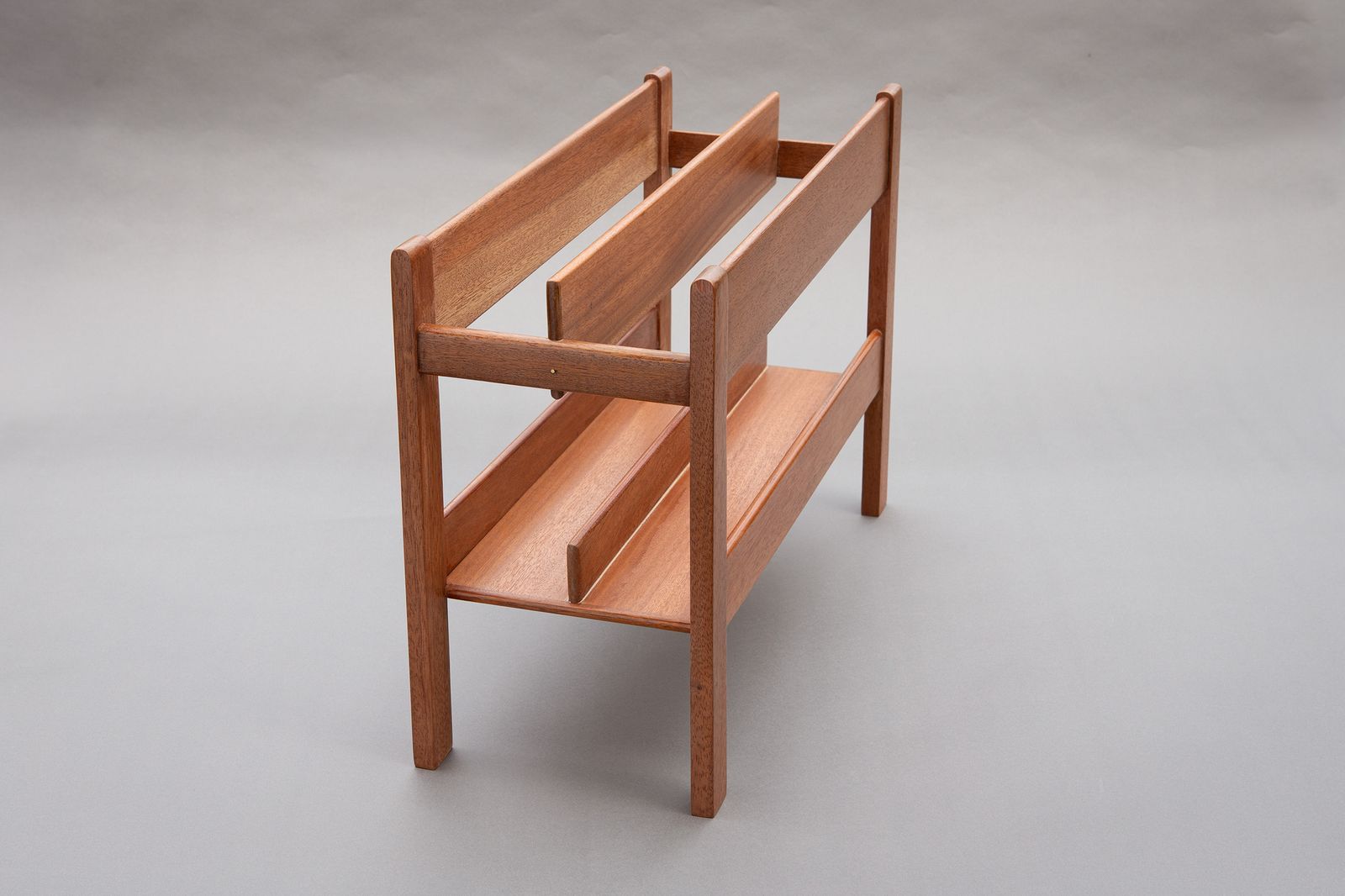 Mid Century Richard Hornby Teak Magazine Or Lp Album Rack. Fully Rebuilt. photo for sale