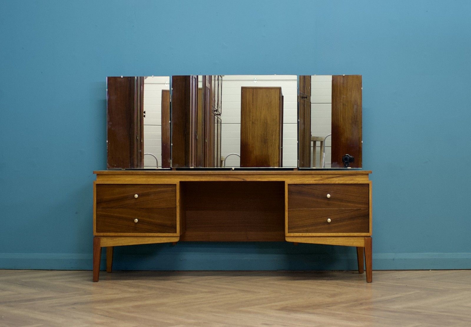 Mid Century Teak Dressing Table By Peter Hayward For Uniflex, 1960s #1543 photo furniture