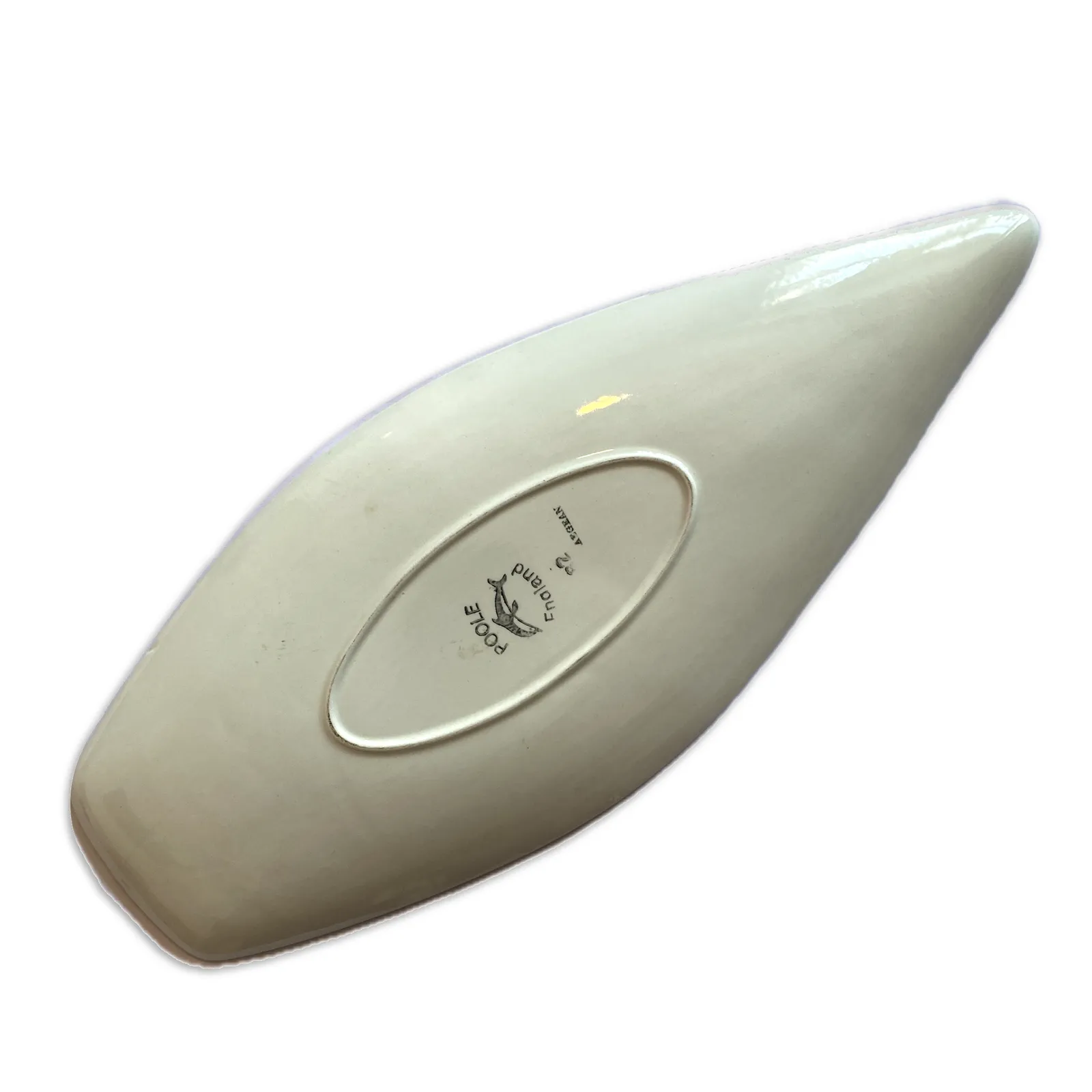 Poole Pottery Aegean Spear Dish, Shape 82 met visdesign, jaren 1970, Engels aardewerk photo furniture